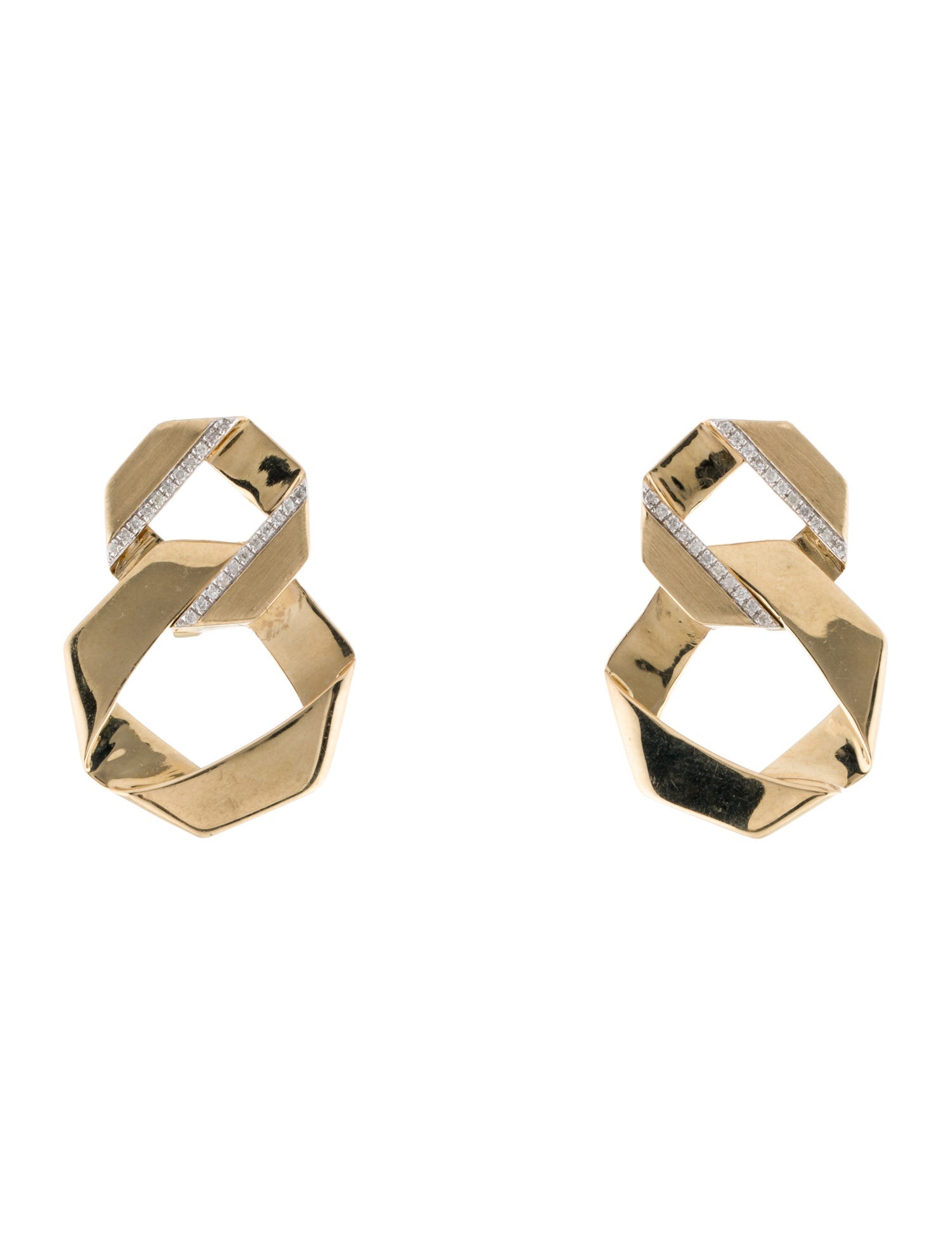 Earrings 14K Diamond Drop