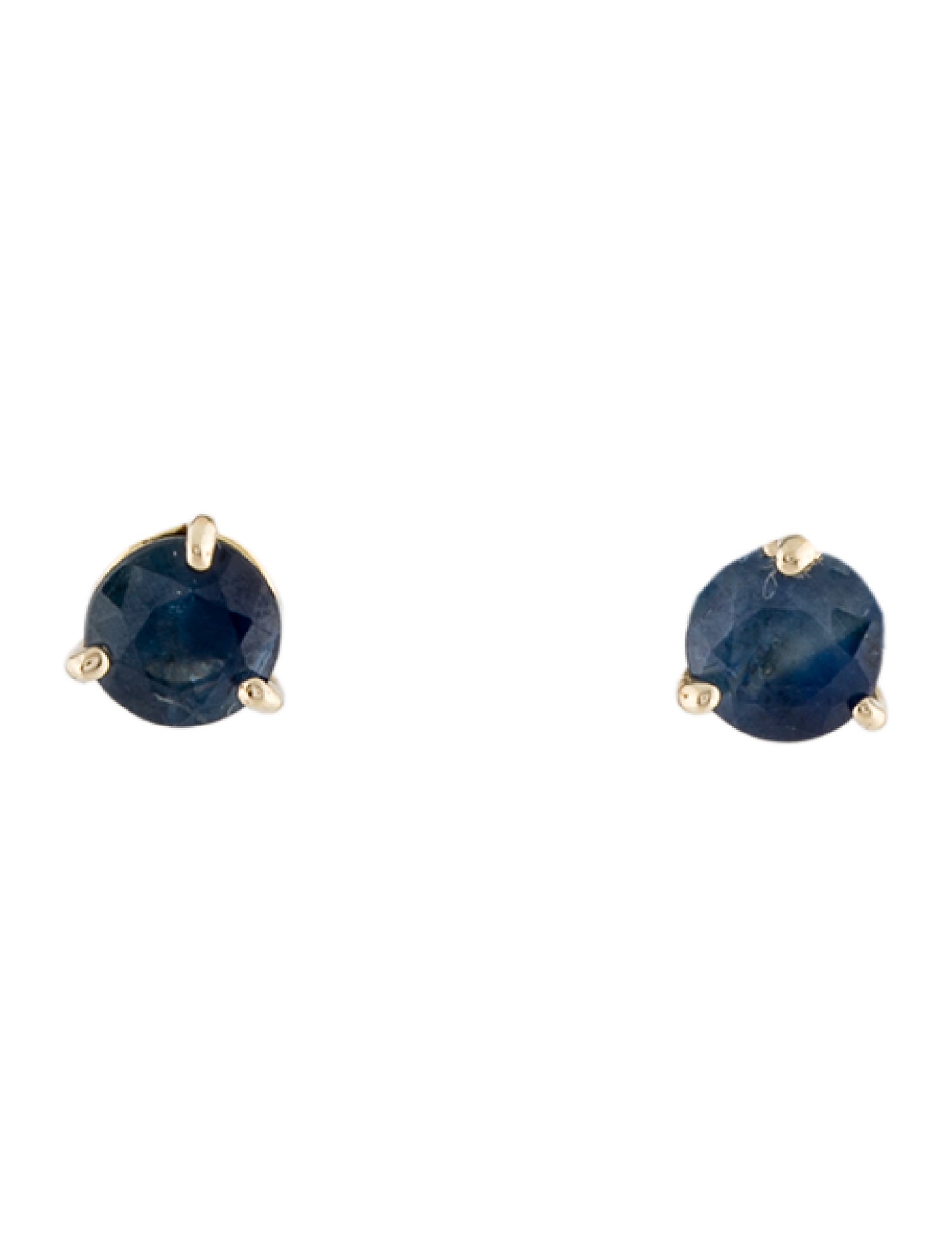 Earrings 18K 1.50ctw Sapphire Stud