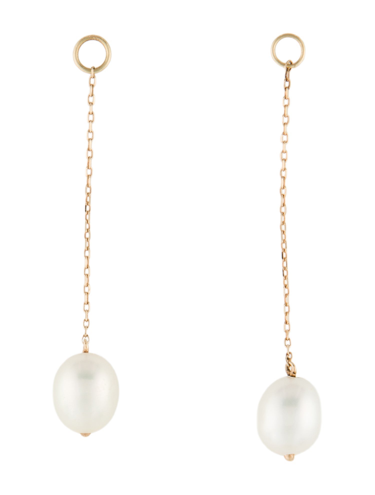 Earrings 14K Pearl Drop Earring Enhancers