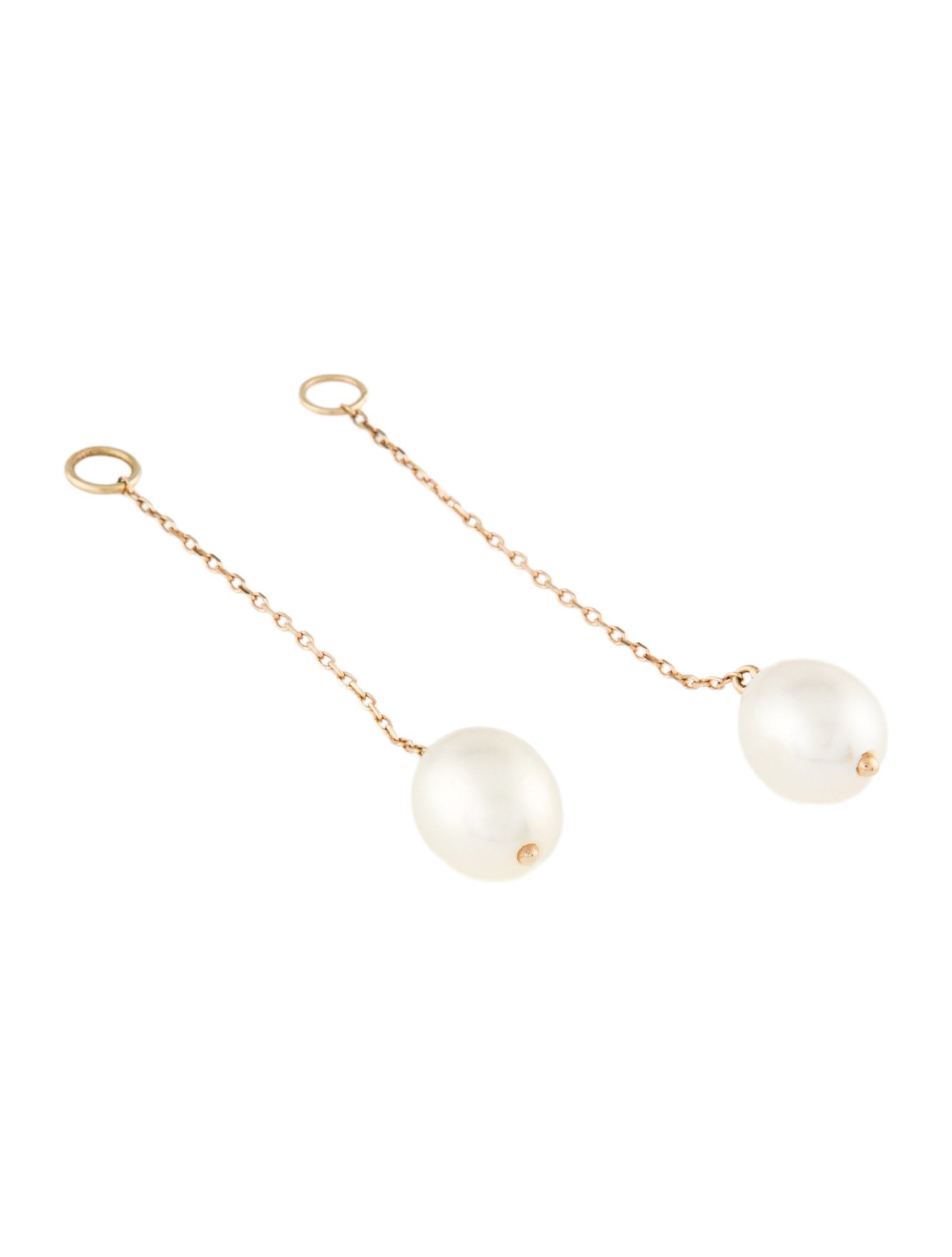 Earrings 14K Pearl Drop Earring Enhancers