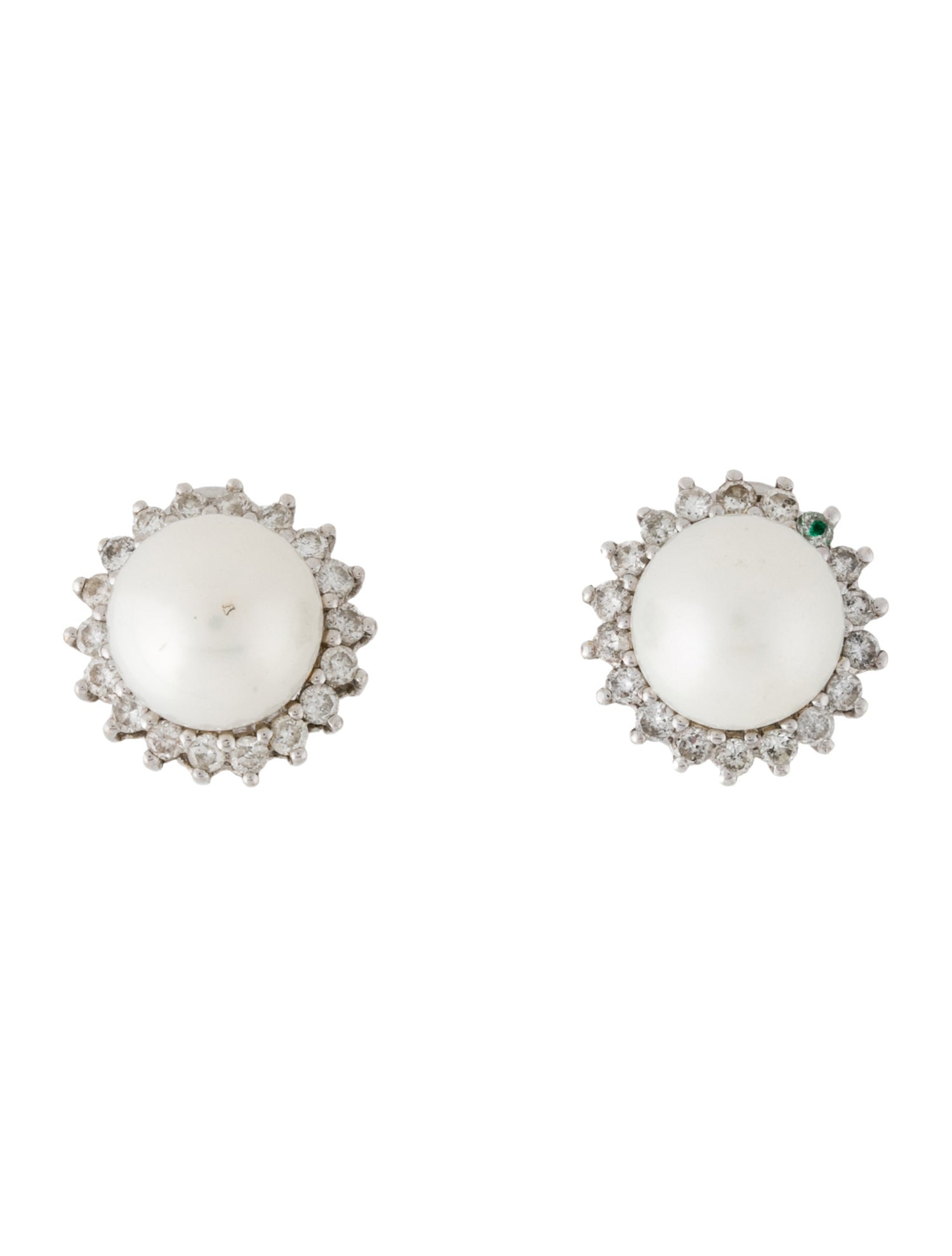 Earrings 18K Pearl & Diamond Earclip