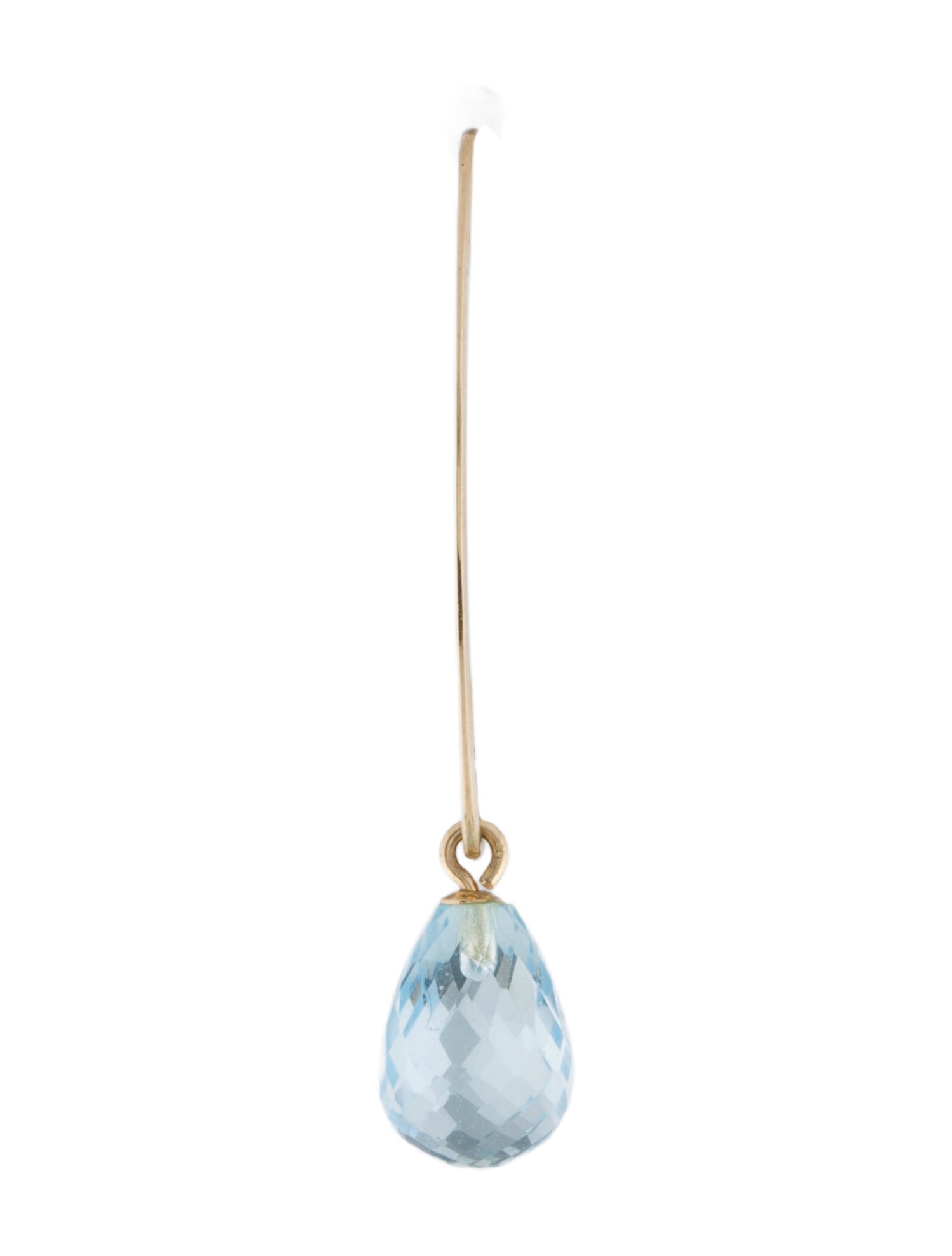 Earrings 14K Topaz Single Drop Earring