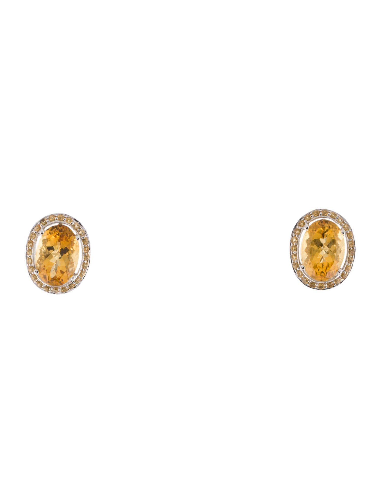 Earrings 18K Citrine Earclip