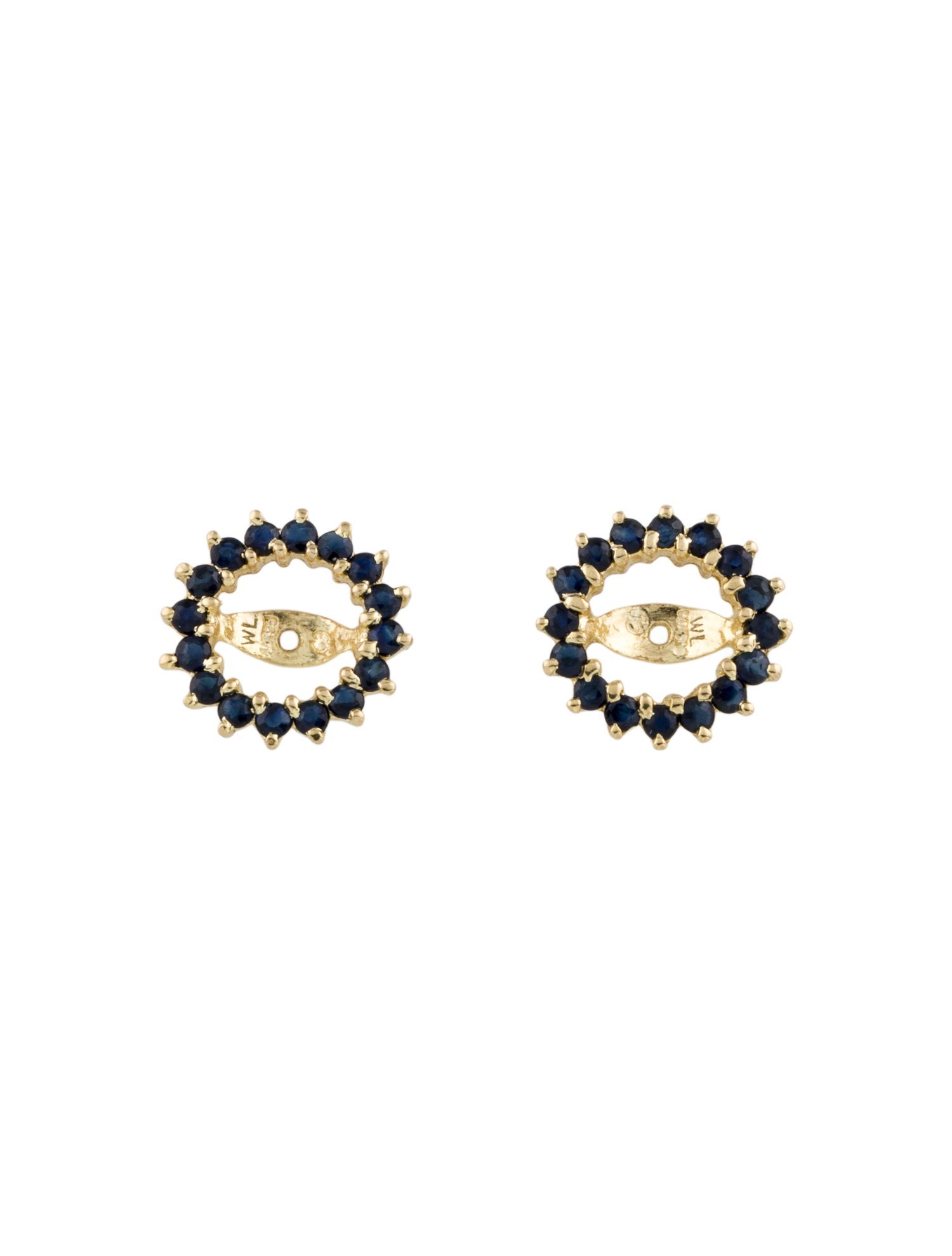 Earrings 14K Sapphire Earring Jackets