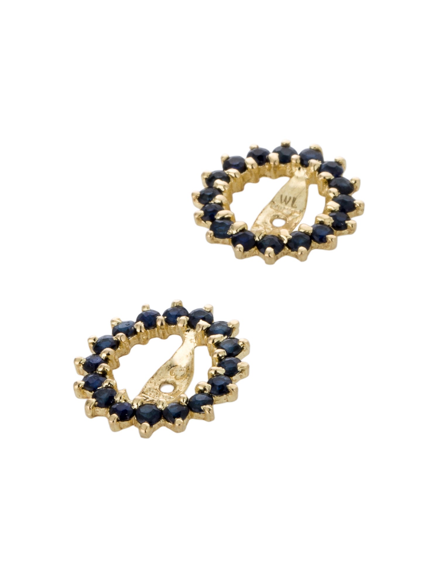 Earrings 14K Sapphire Earring Jackets