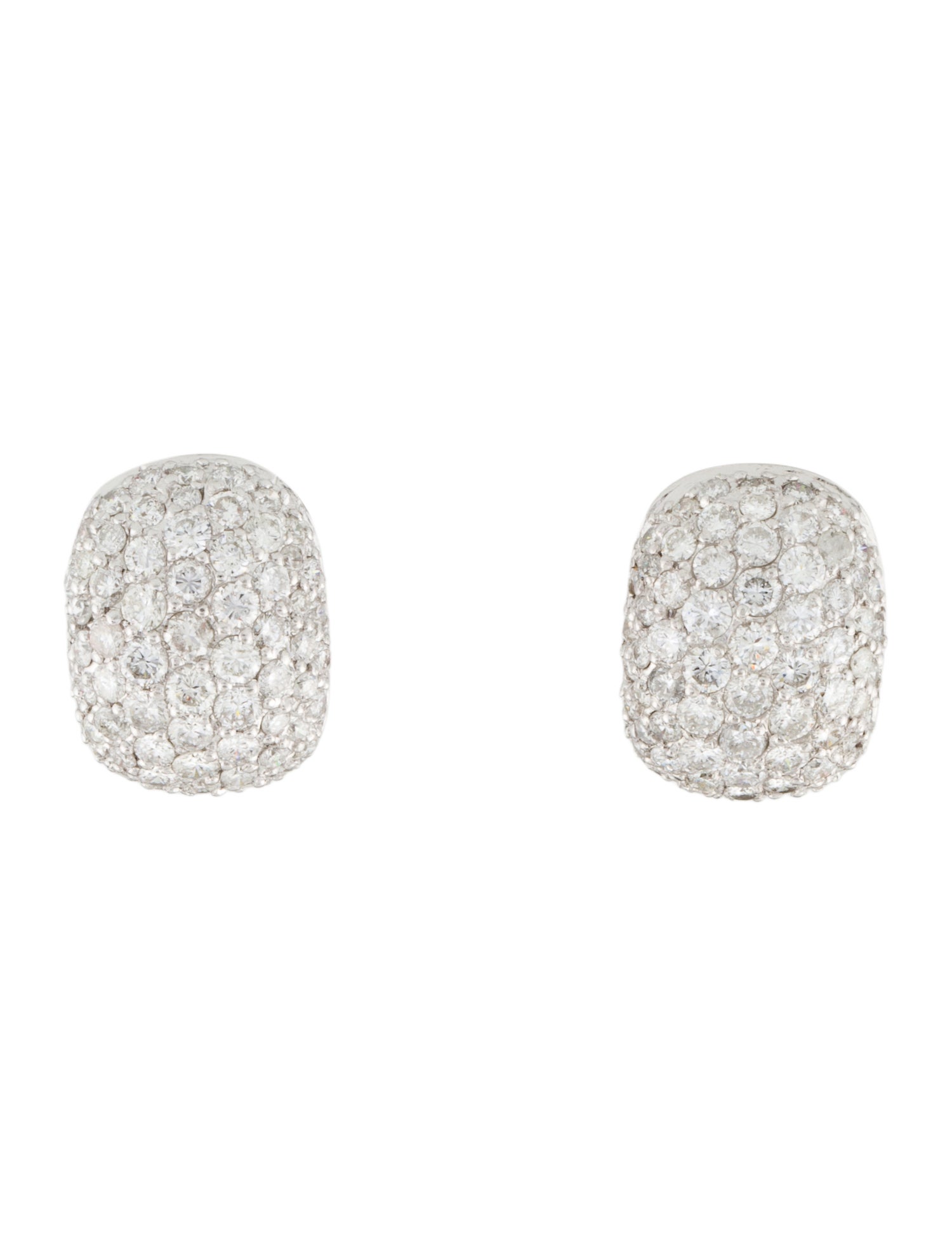 Earrings 18K 3.62ctw Diamond Drop