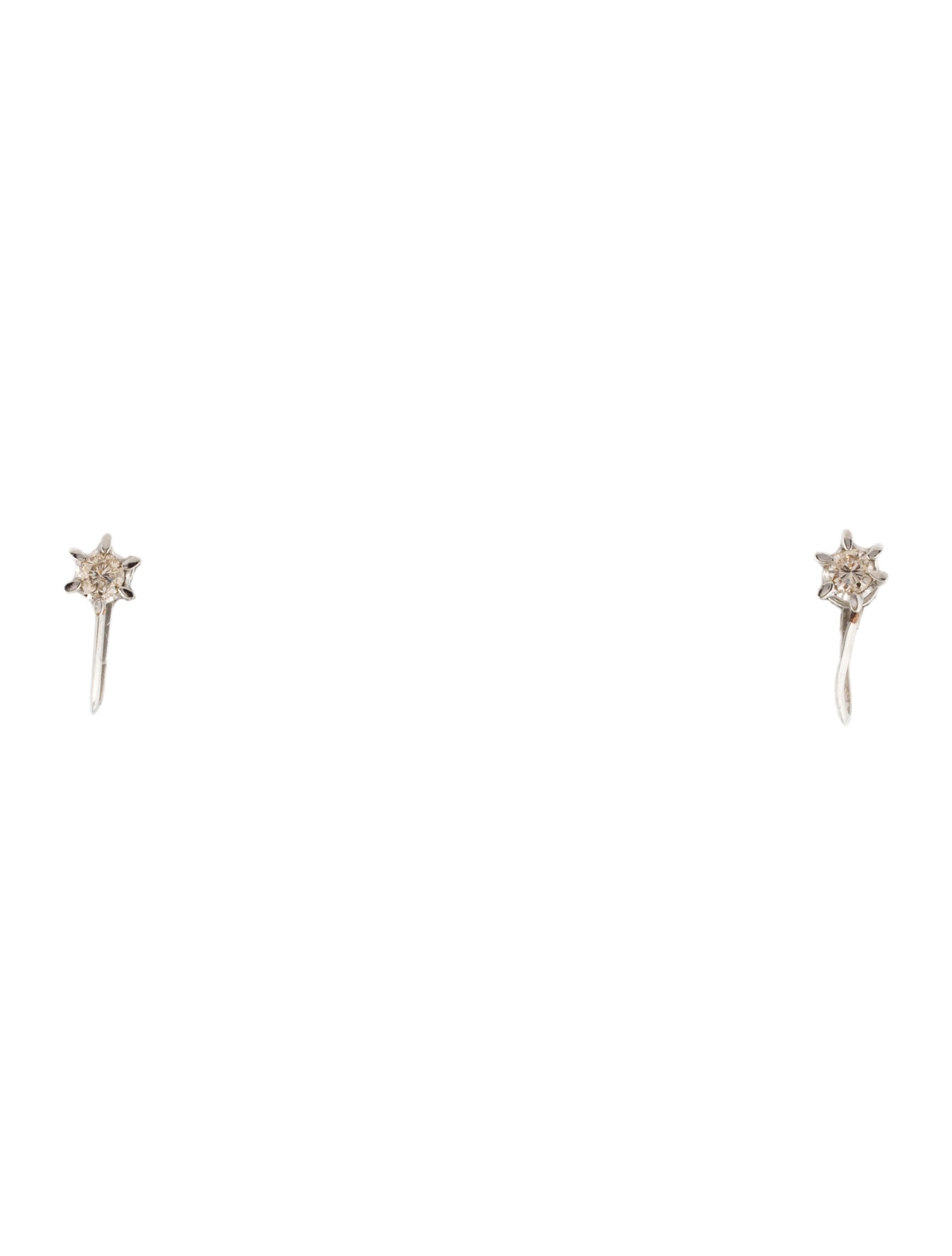 Earrings Platinum Diamond