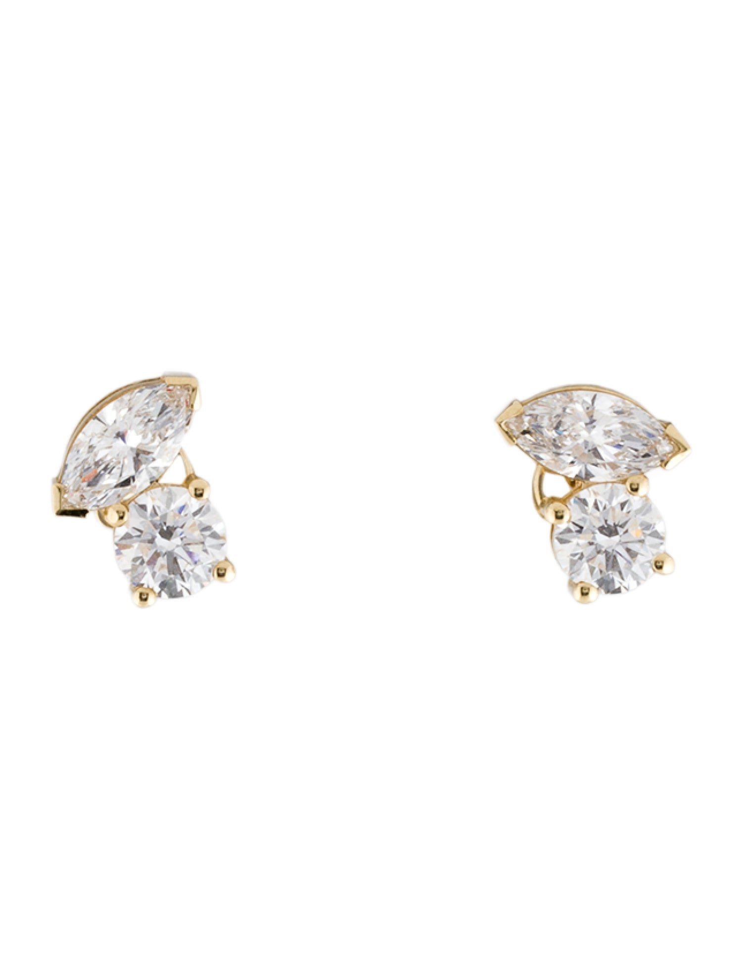 Earrings 14K 3.37ctw Lab-Grown Diamond Stud