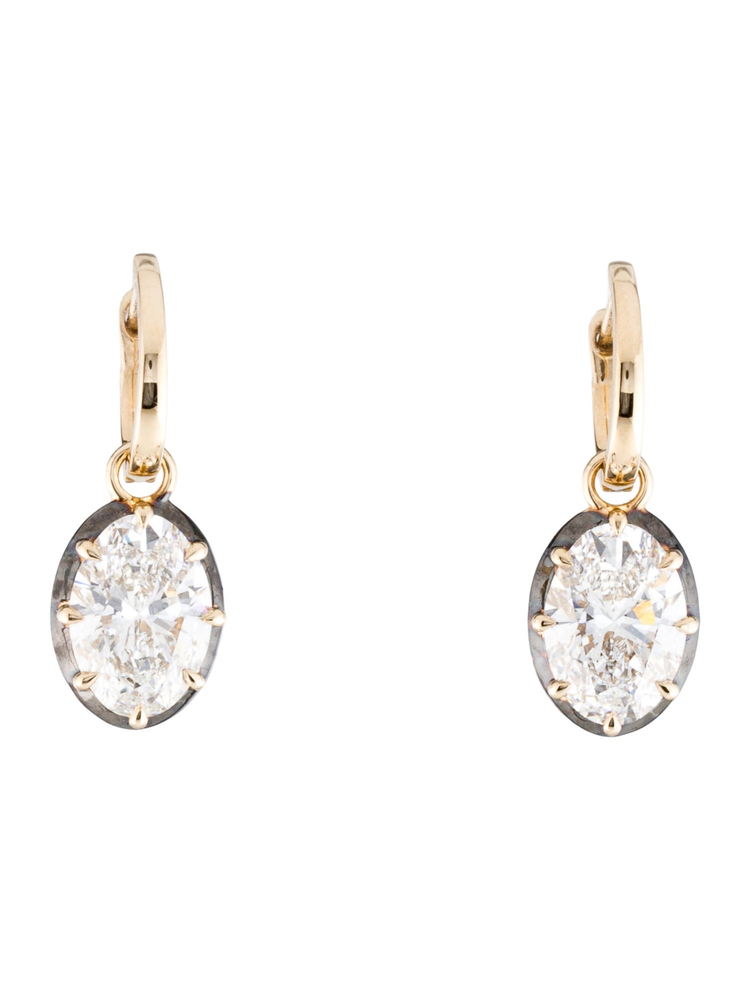 Earrings 14K 4.09ctw Lab-Grown Diamond Drop