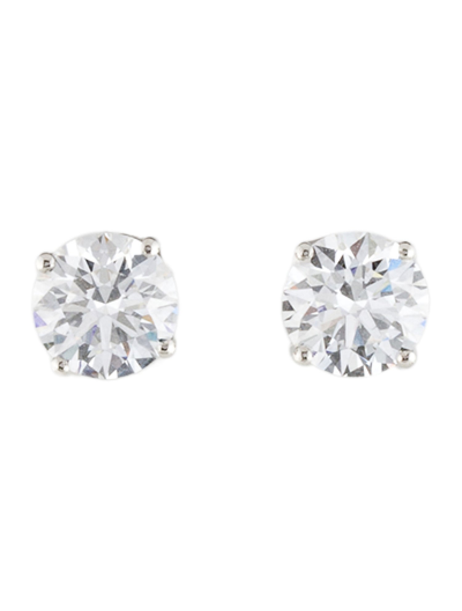 Earrings Platinum 2.18ctw Lab-Grown Diamond Stud