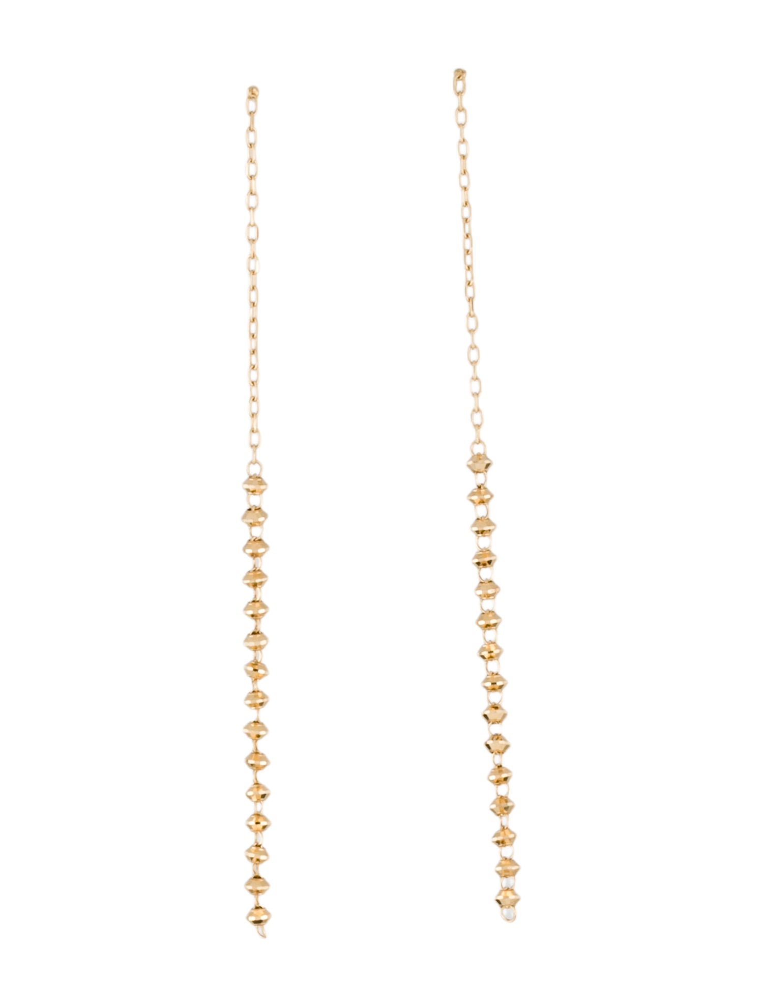 Earrings 18K Threader Drop