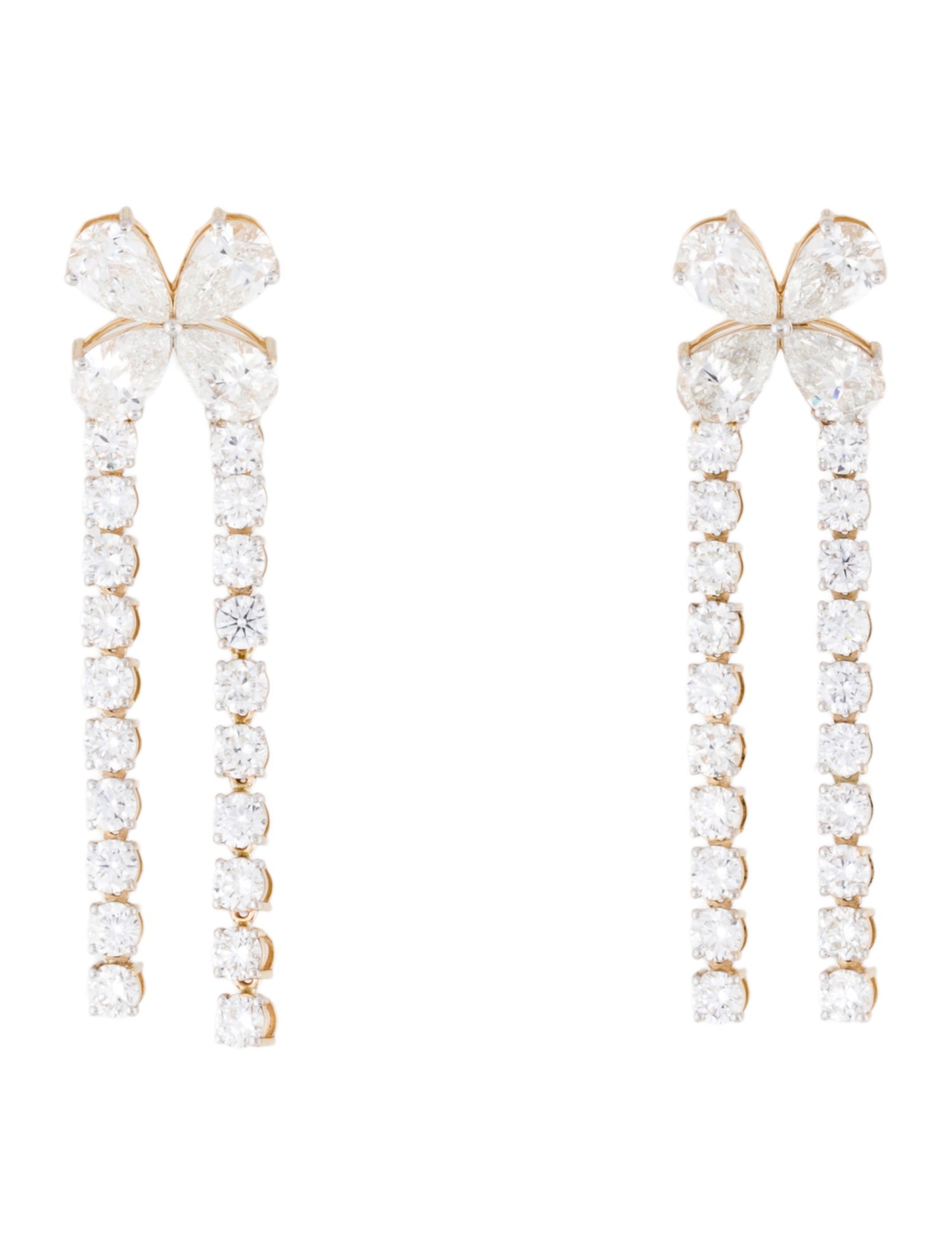 Earrings 14K 9.61ctw Lab-Grown Diamond Chandelier