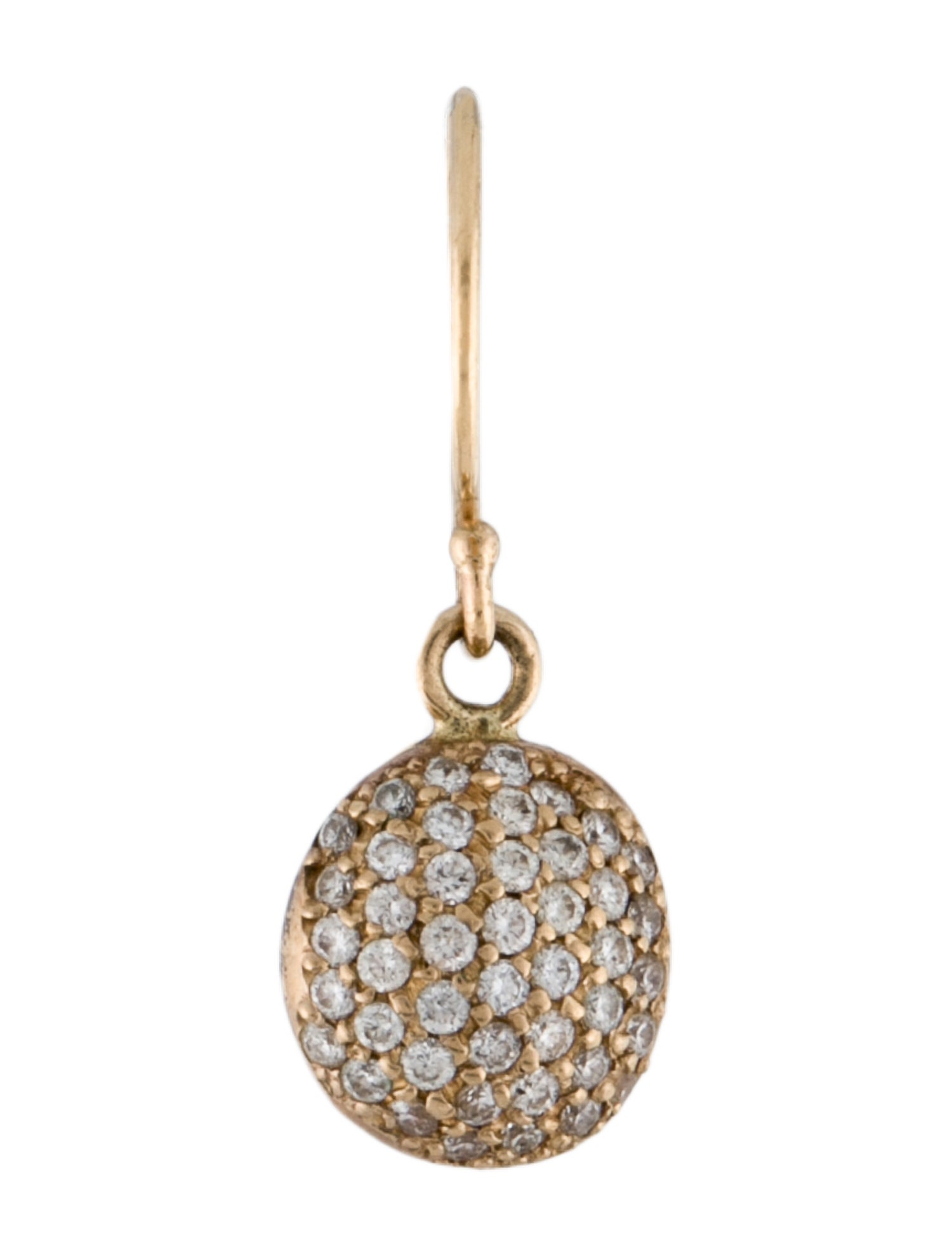 Earrings 14K Diamond Single Drop Earring