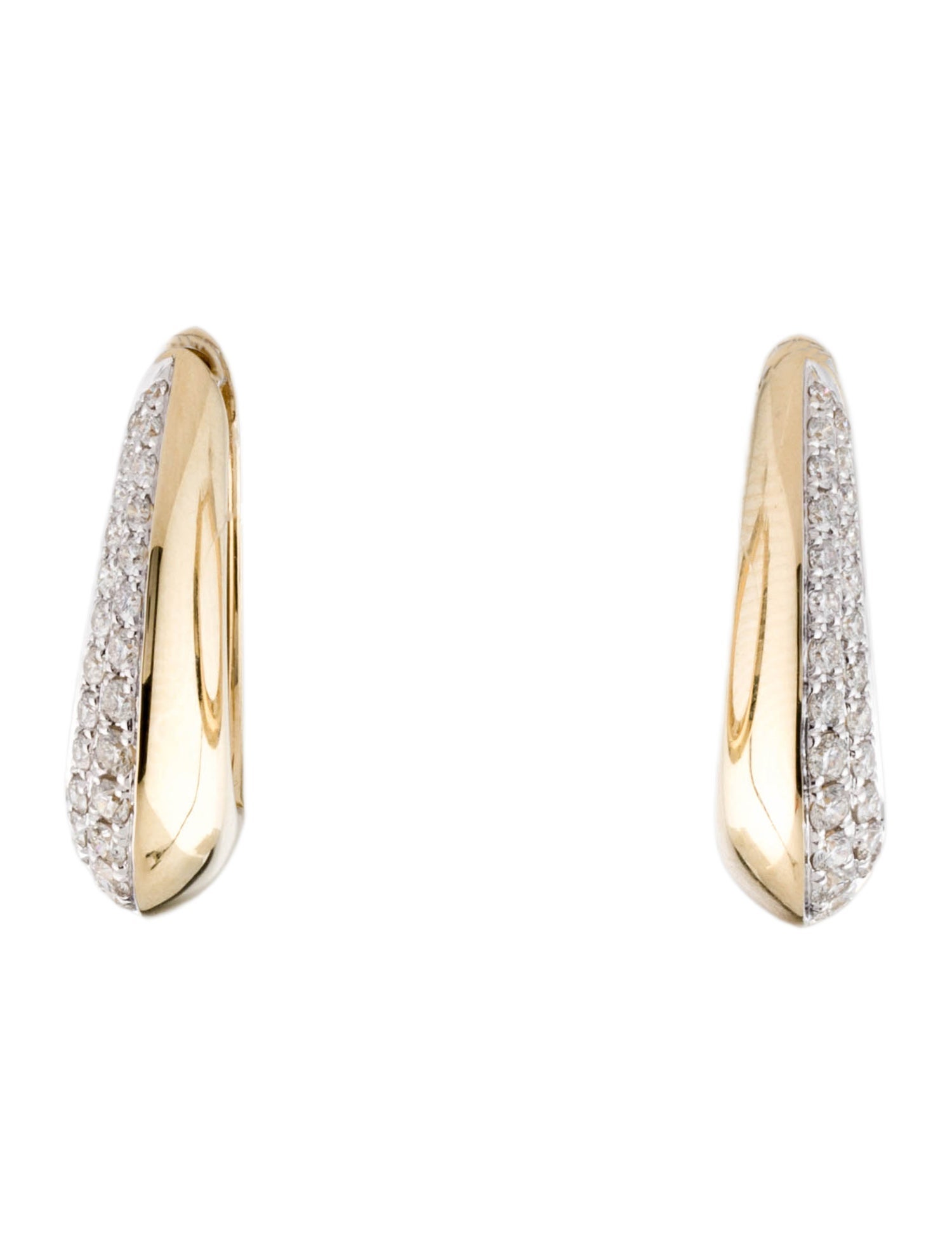 Earrings 14K Diamond Hoop