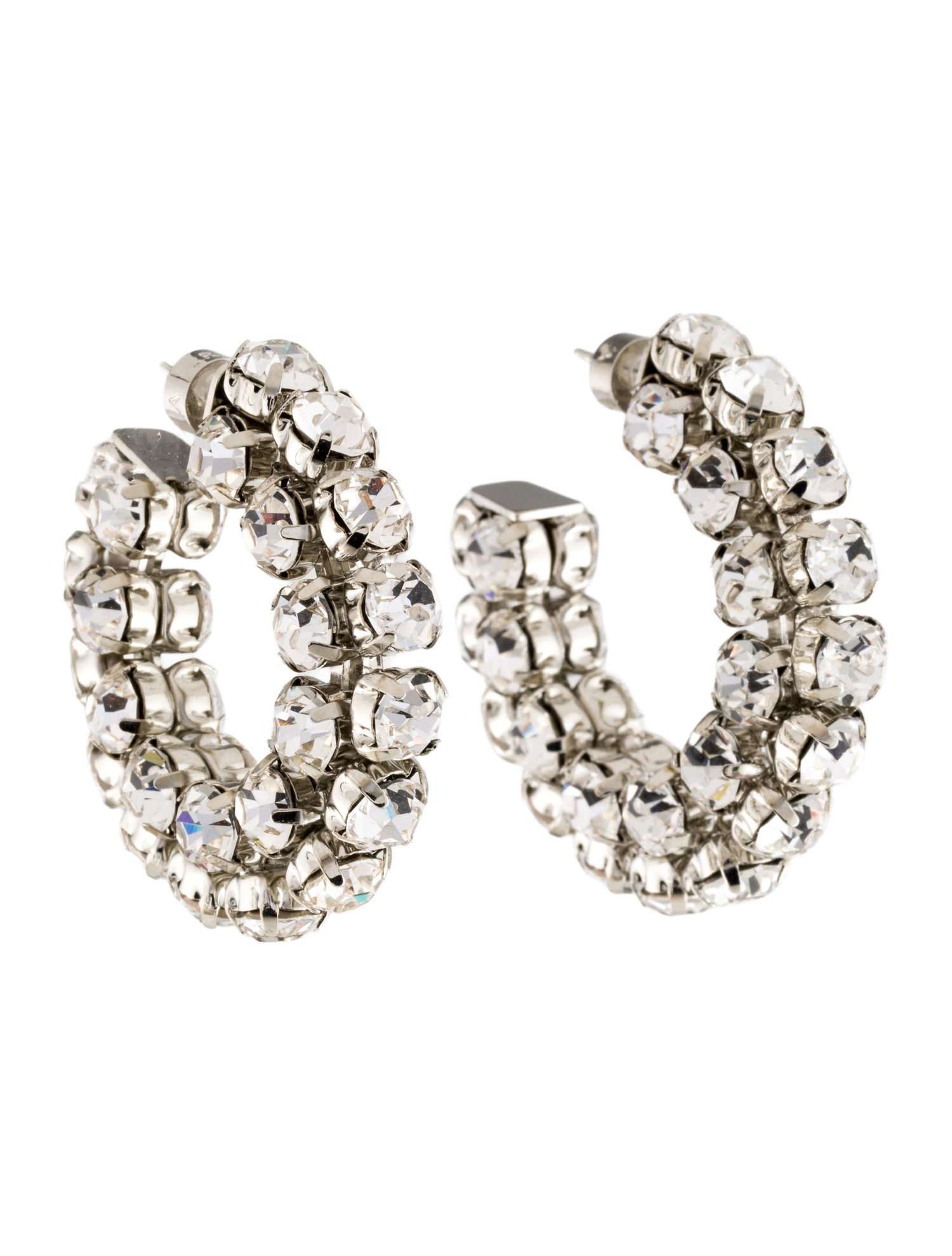 Area Small Crystal Hoop Earrings