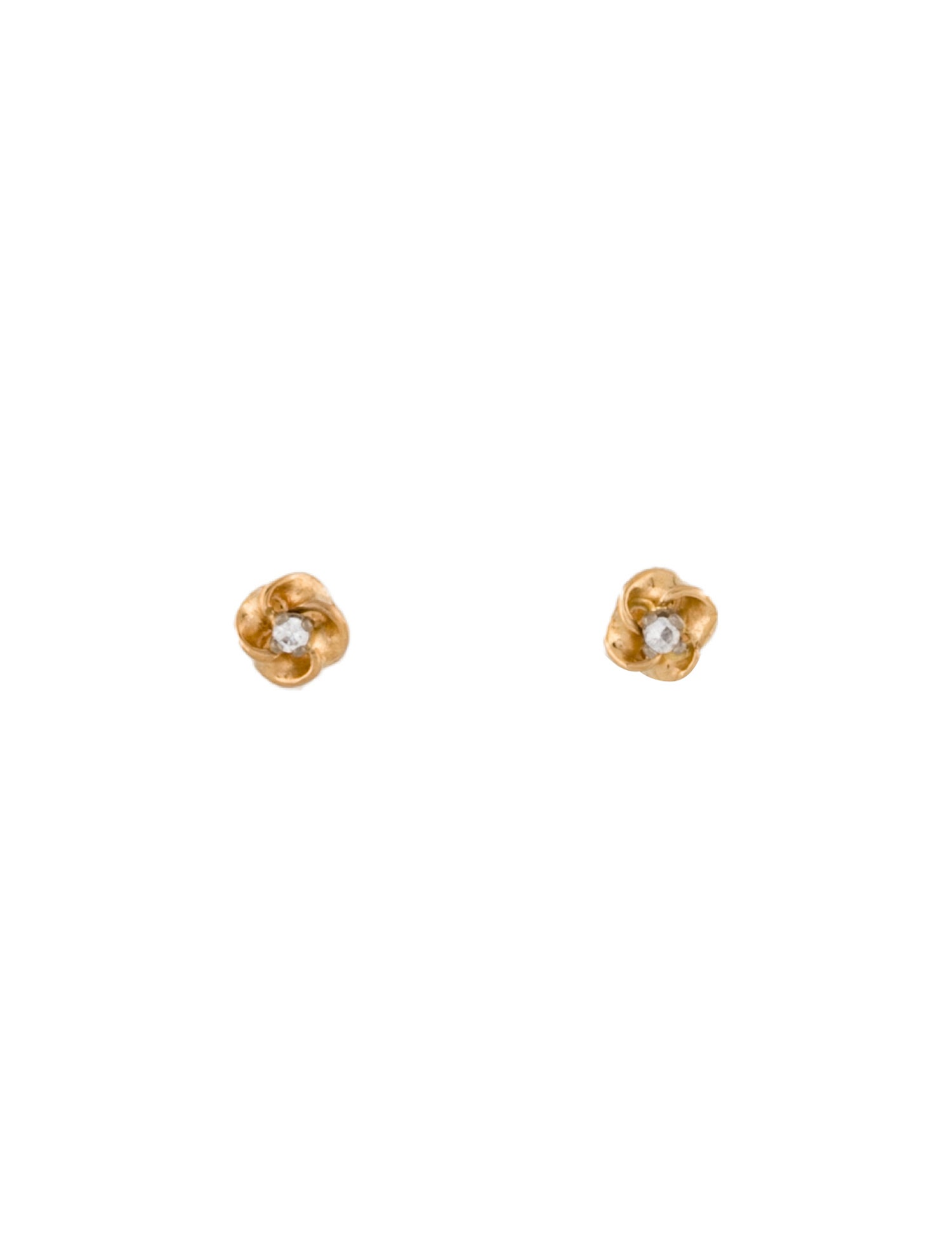 Earrings Vintage 18K Synthetic Spinel Stud