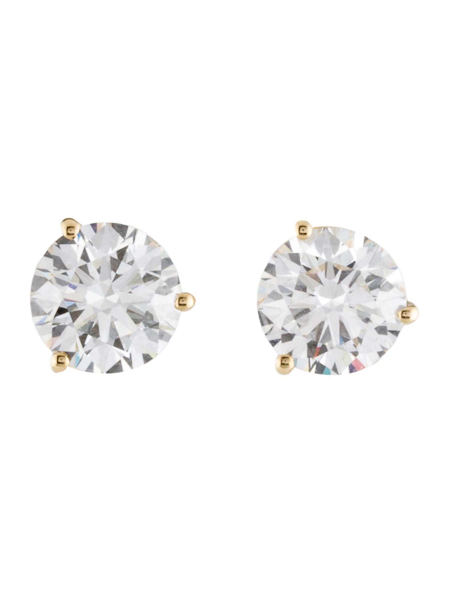 Earrings 14K 3.63ctw Lab-Grown Diamond Stud