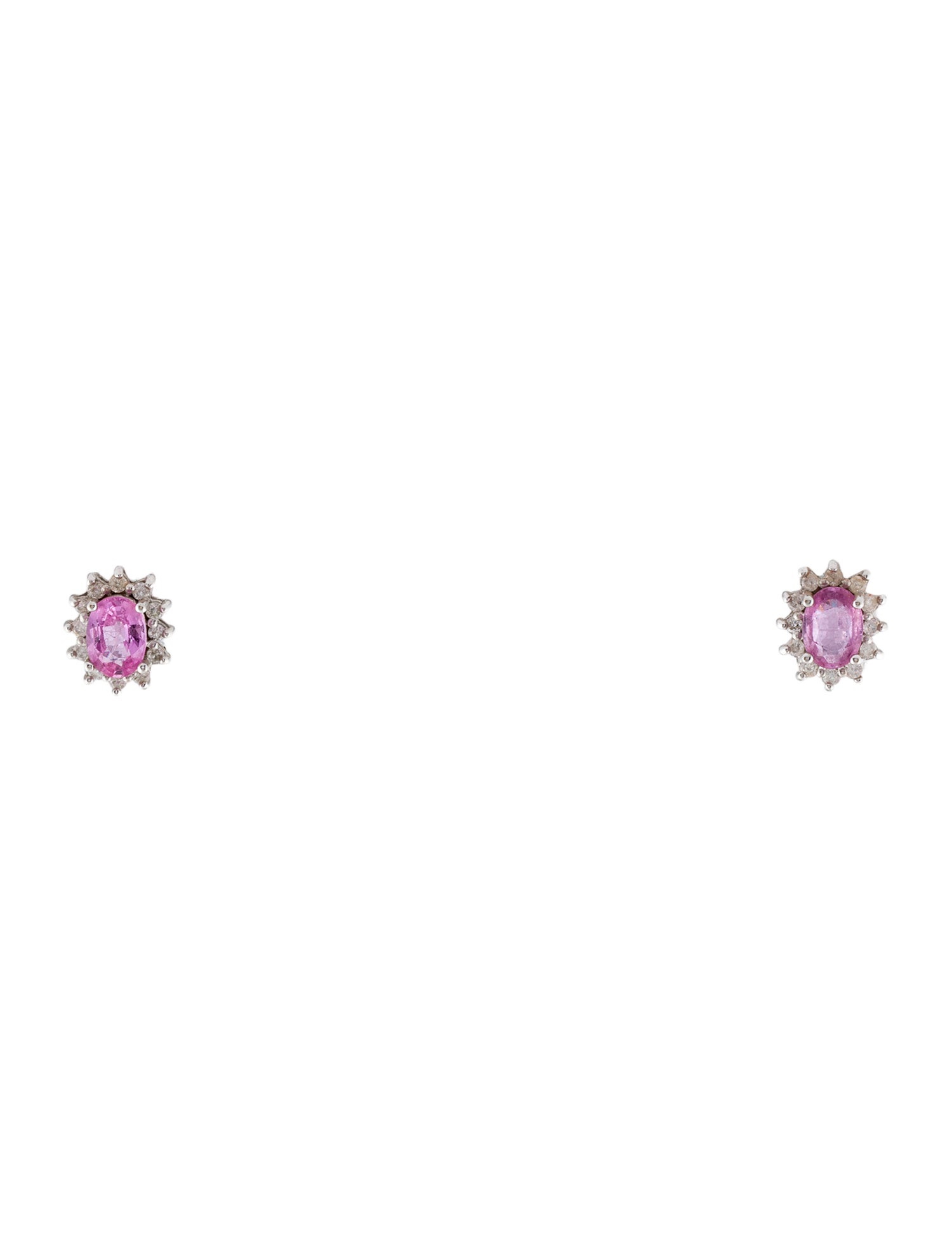Earrings 14K 1.67ctw Sapphire & Diamond Earclips