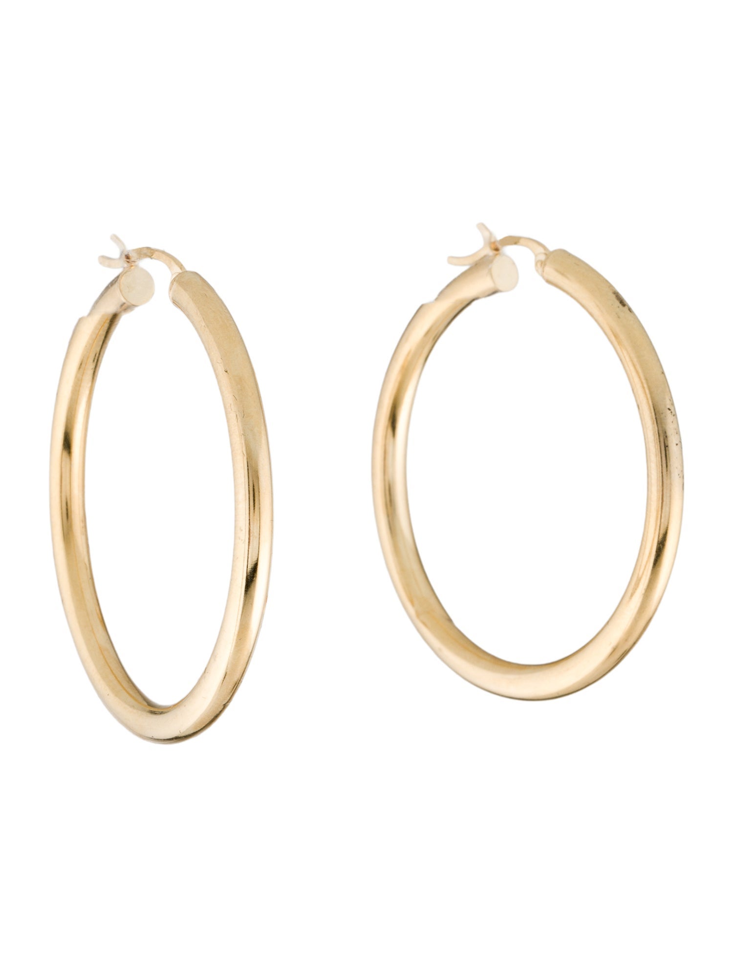 Earrings 14K Hollow Hoop