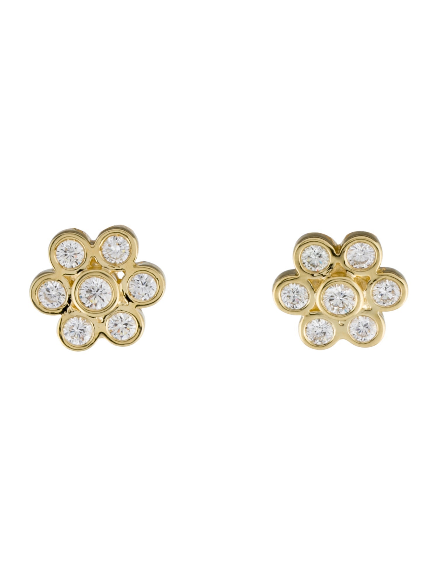 Earrings 18K 1.50ctw Diamond Earclips