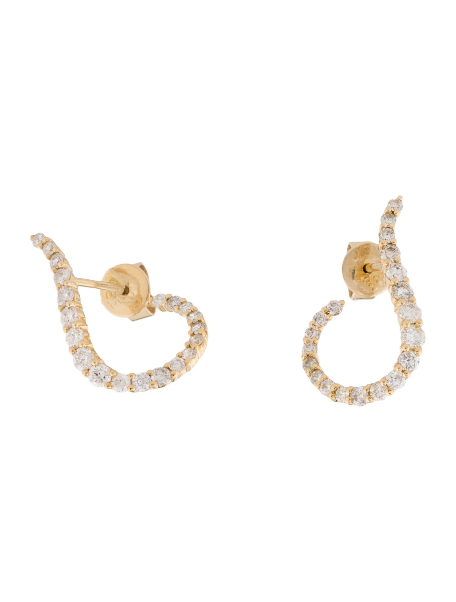 Earrings 14K Diamond Drop