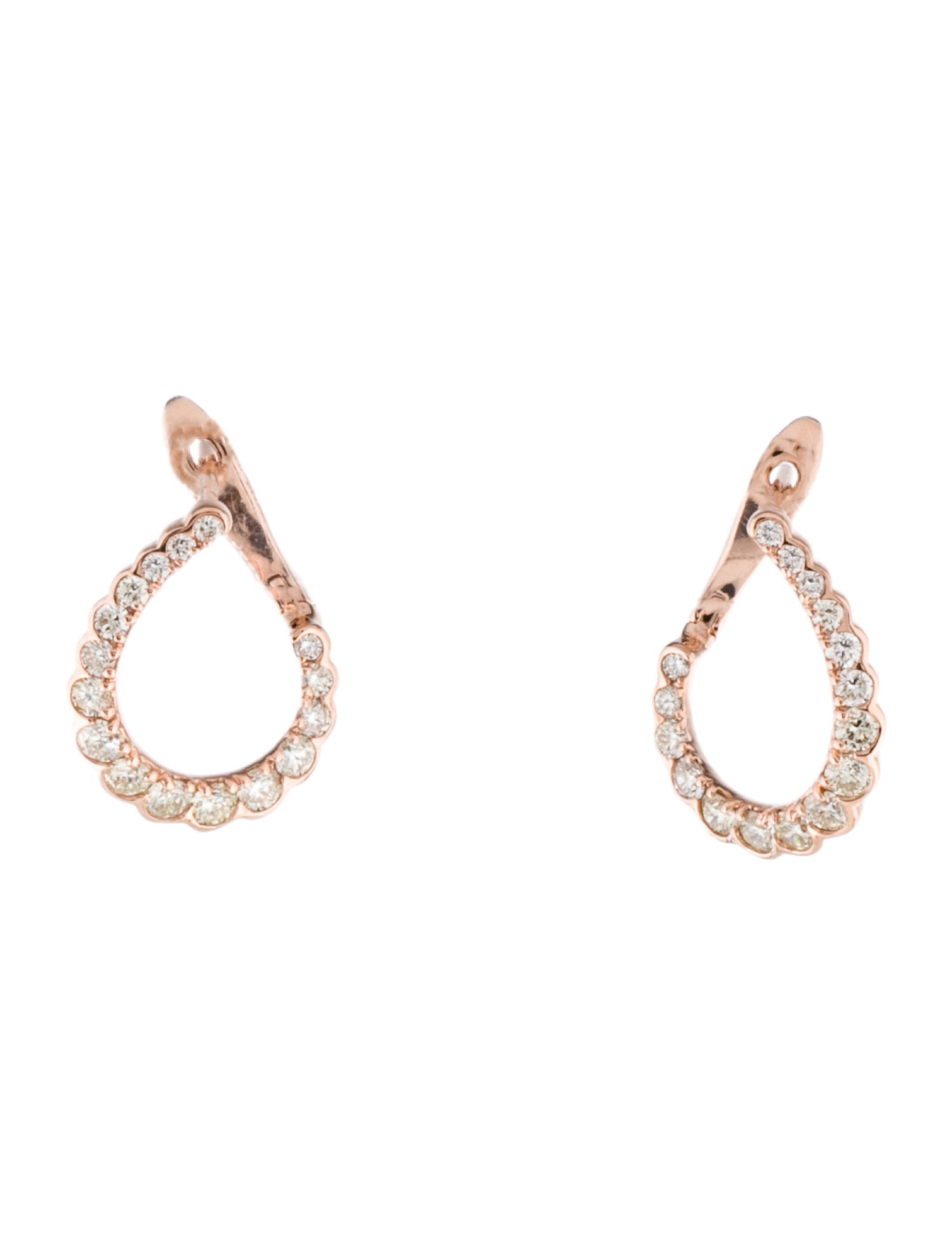 Earrings 14K Diamond Hoop