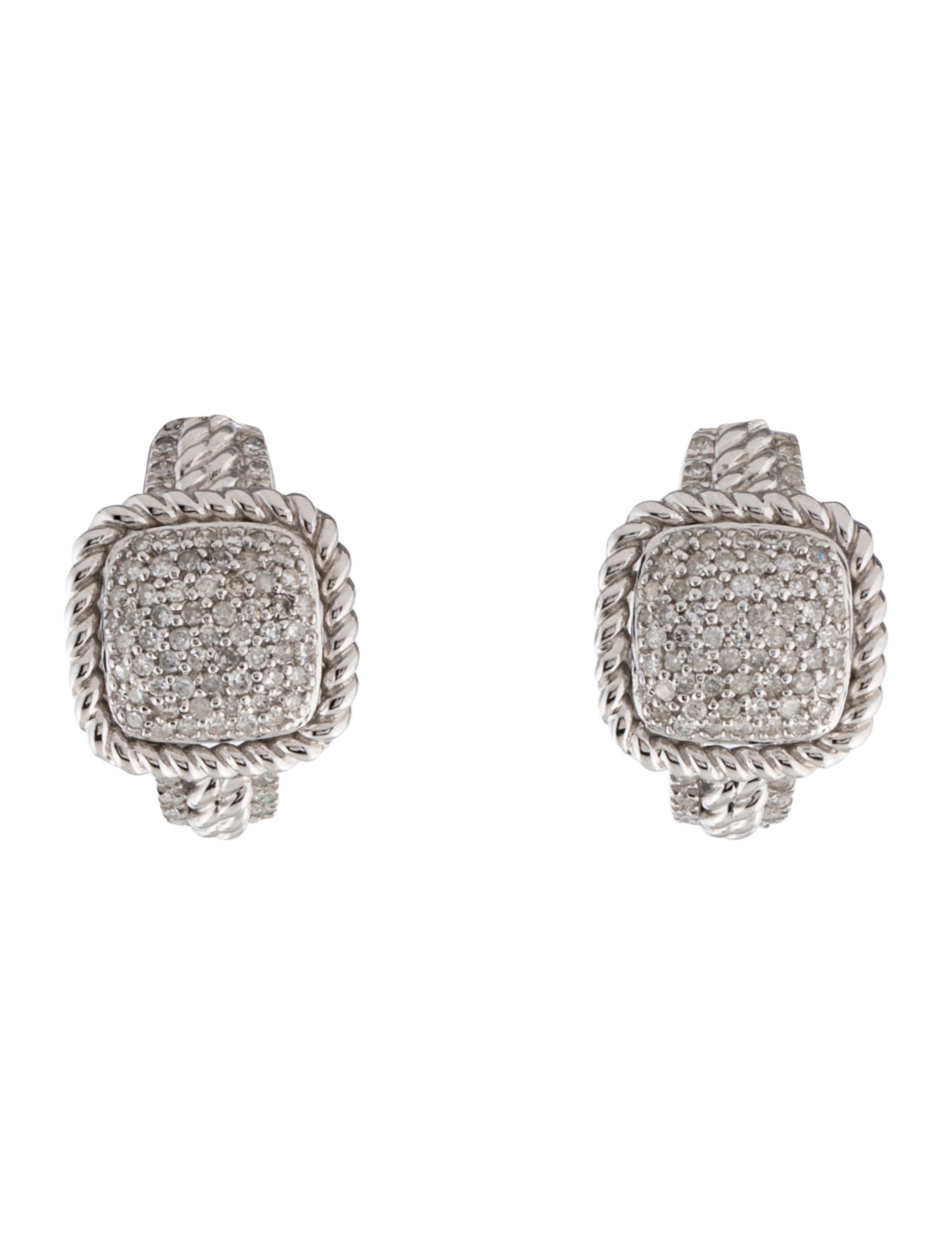 Earrings 14K Diamond Pavé Earclip Earrings
