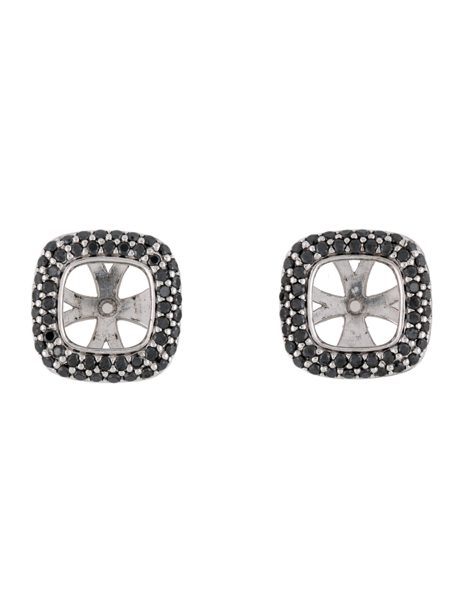 Earrings 18K Diamond Square Earring Jackets
