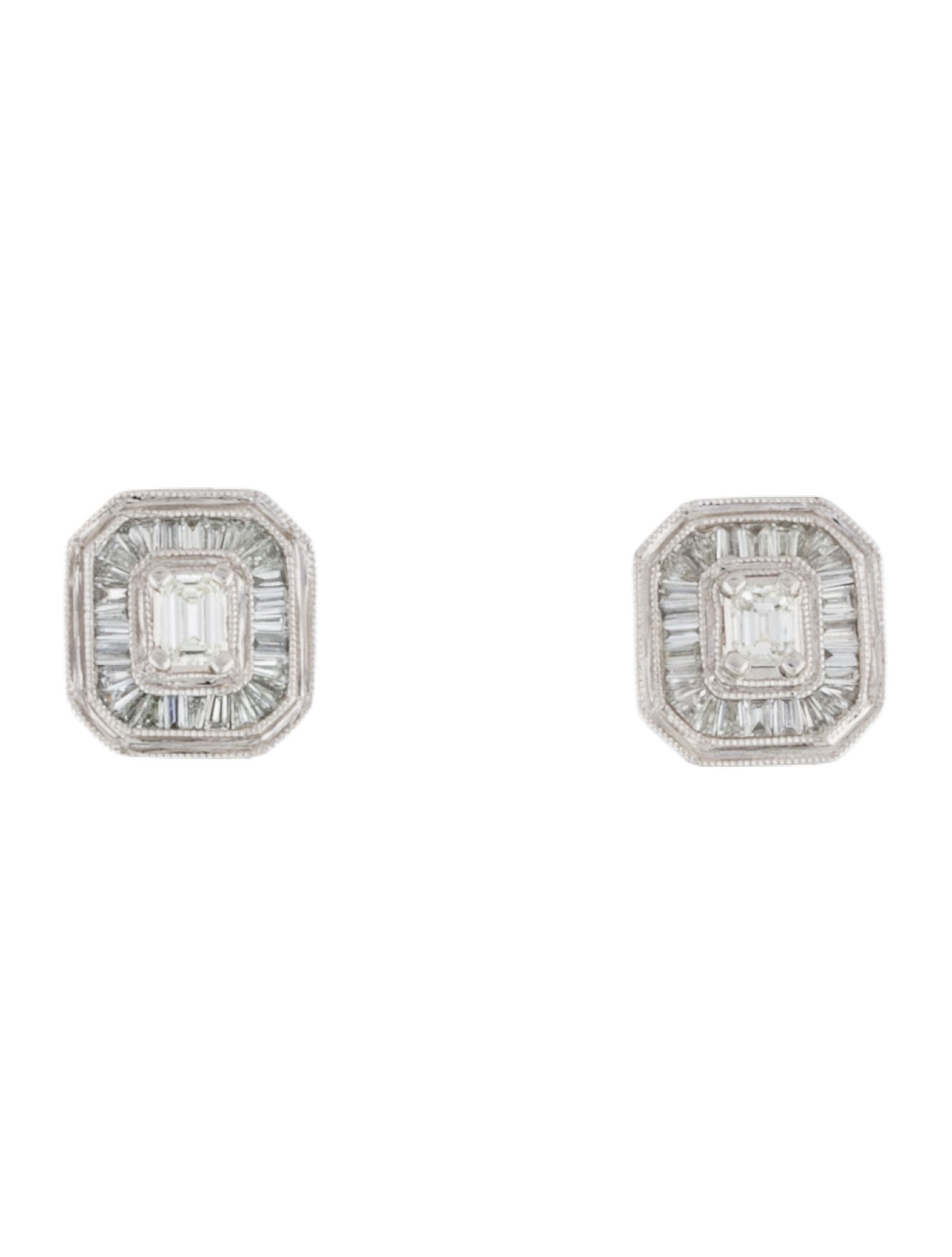 Earrings Platinum Diamond Earclip