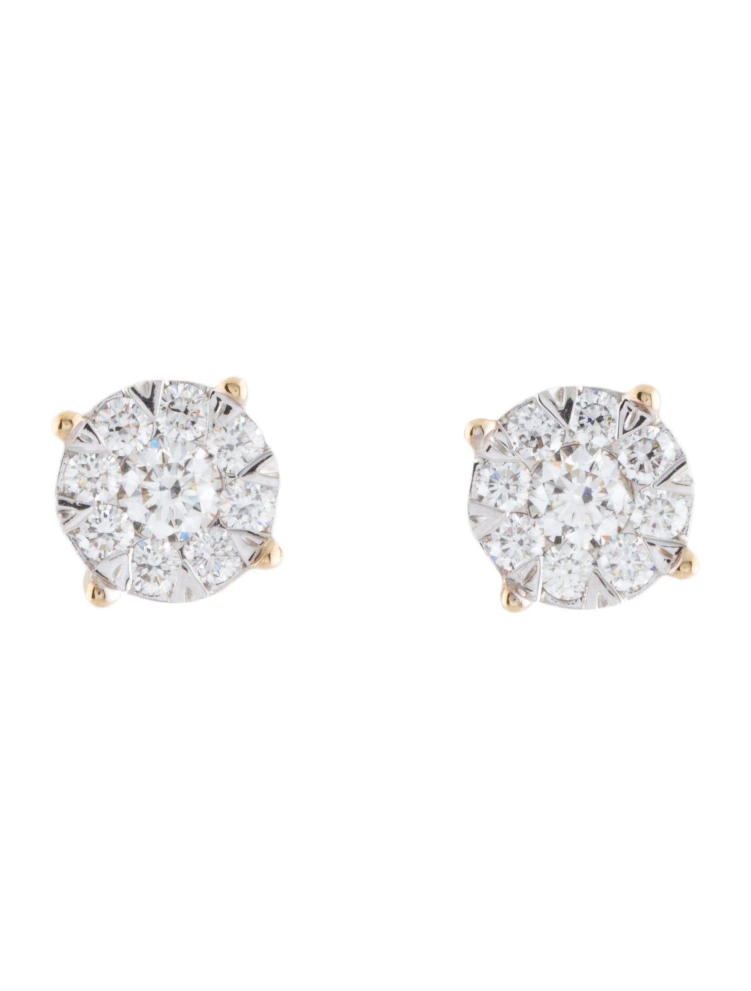 Earrings 14K 1.52ctw Diamond Stud