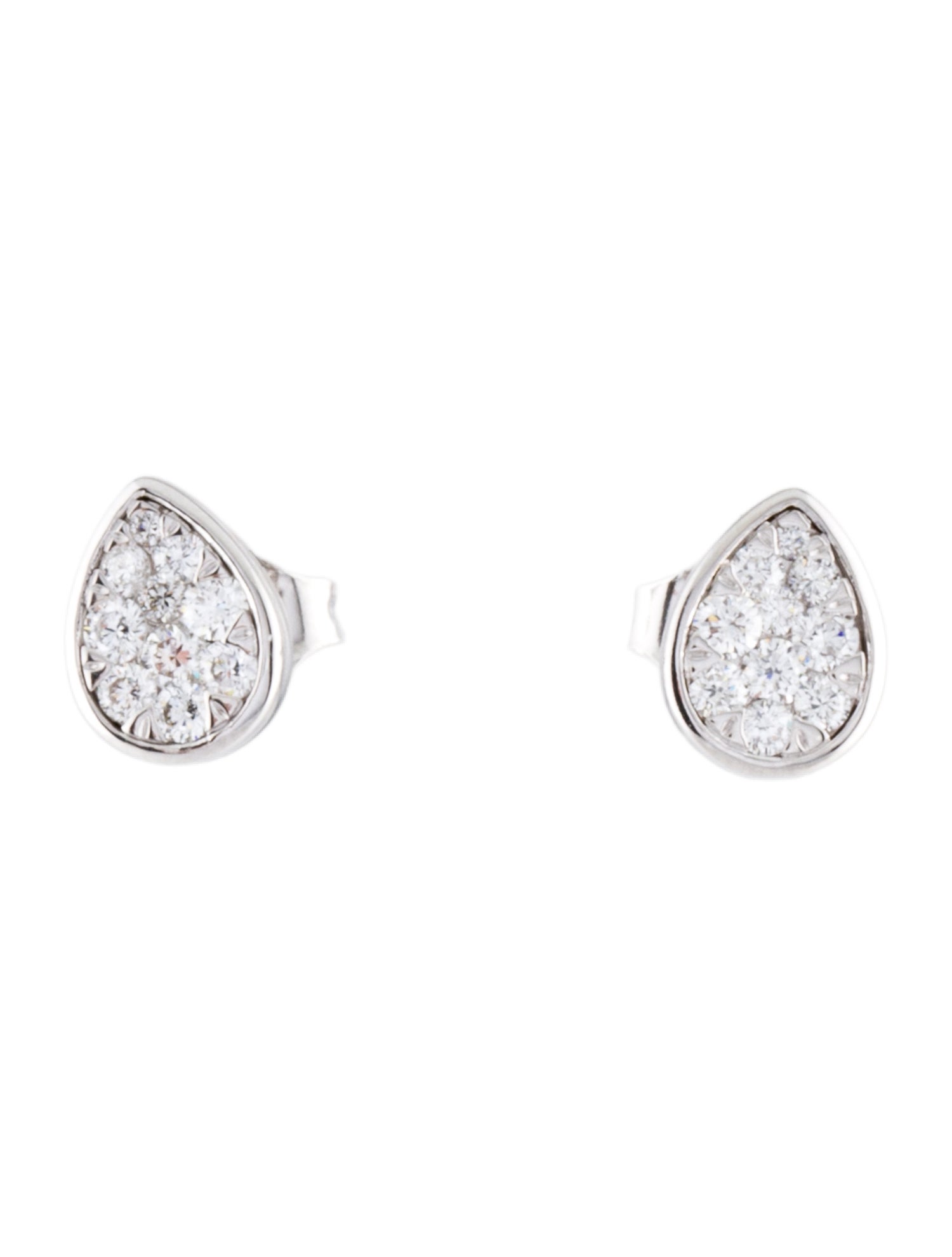 Earrings 14K Diamond Cluster Stud