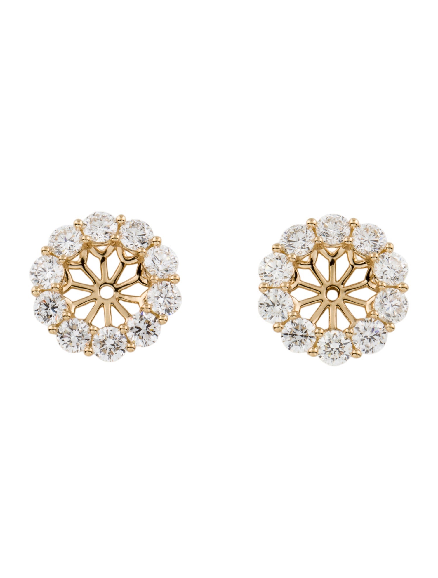 Earrings 14K 2.00ctw Diamond Earring Jackets