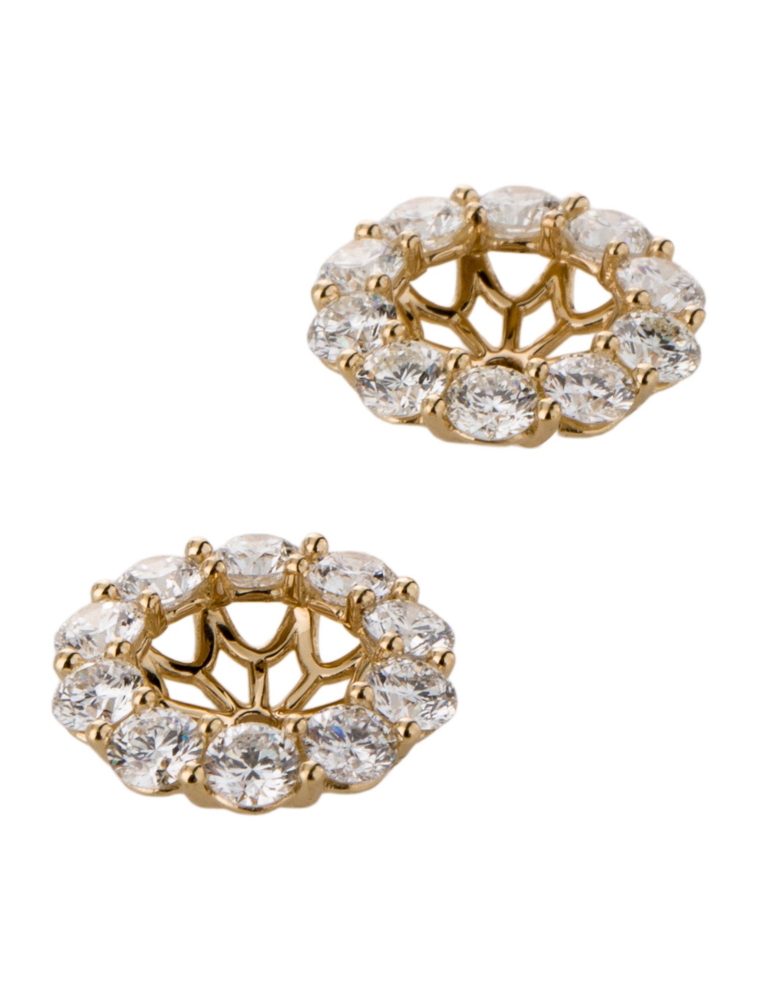 Earrings 14K 2.00ctw Diamond Earring Jackets