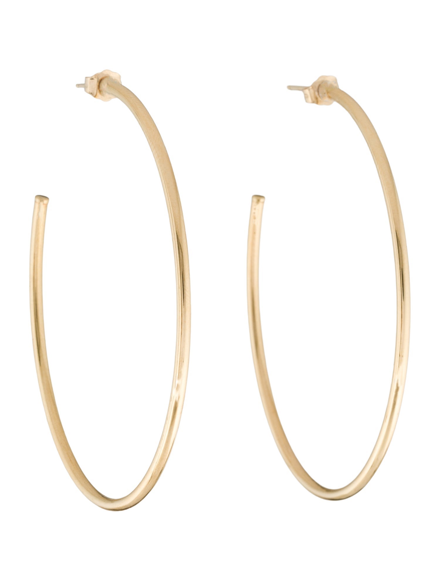 Earrings 14K Oval Hoop Earrings