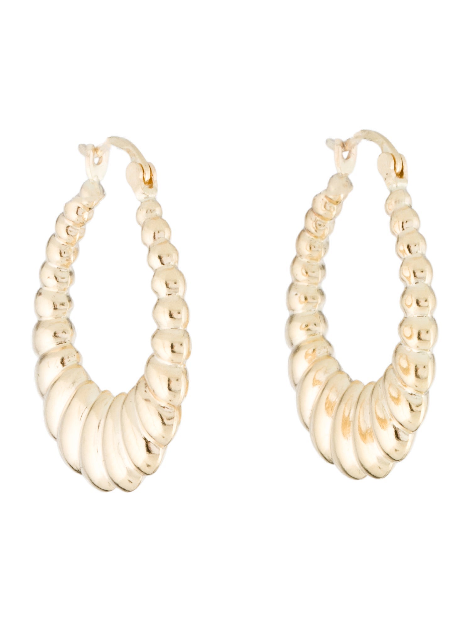 Earrings 14K Shrimp Hoop