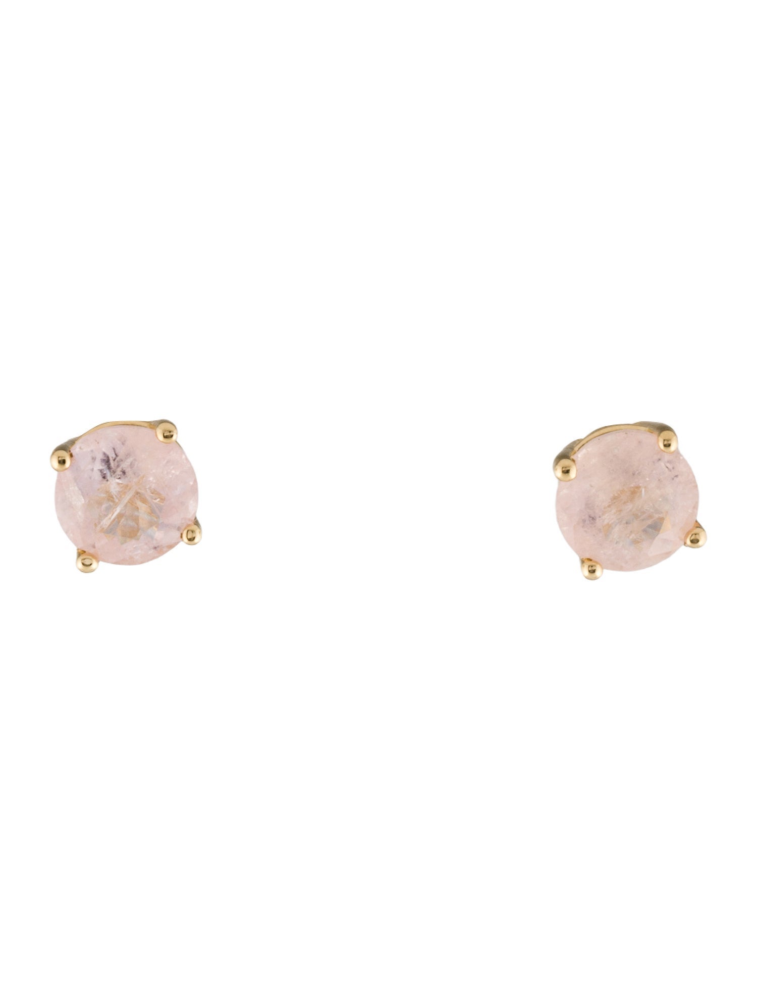 Earrings 14K 2.51ctw Morganite Stud