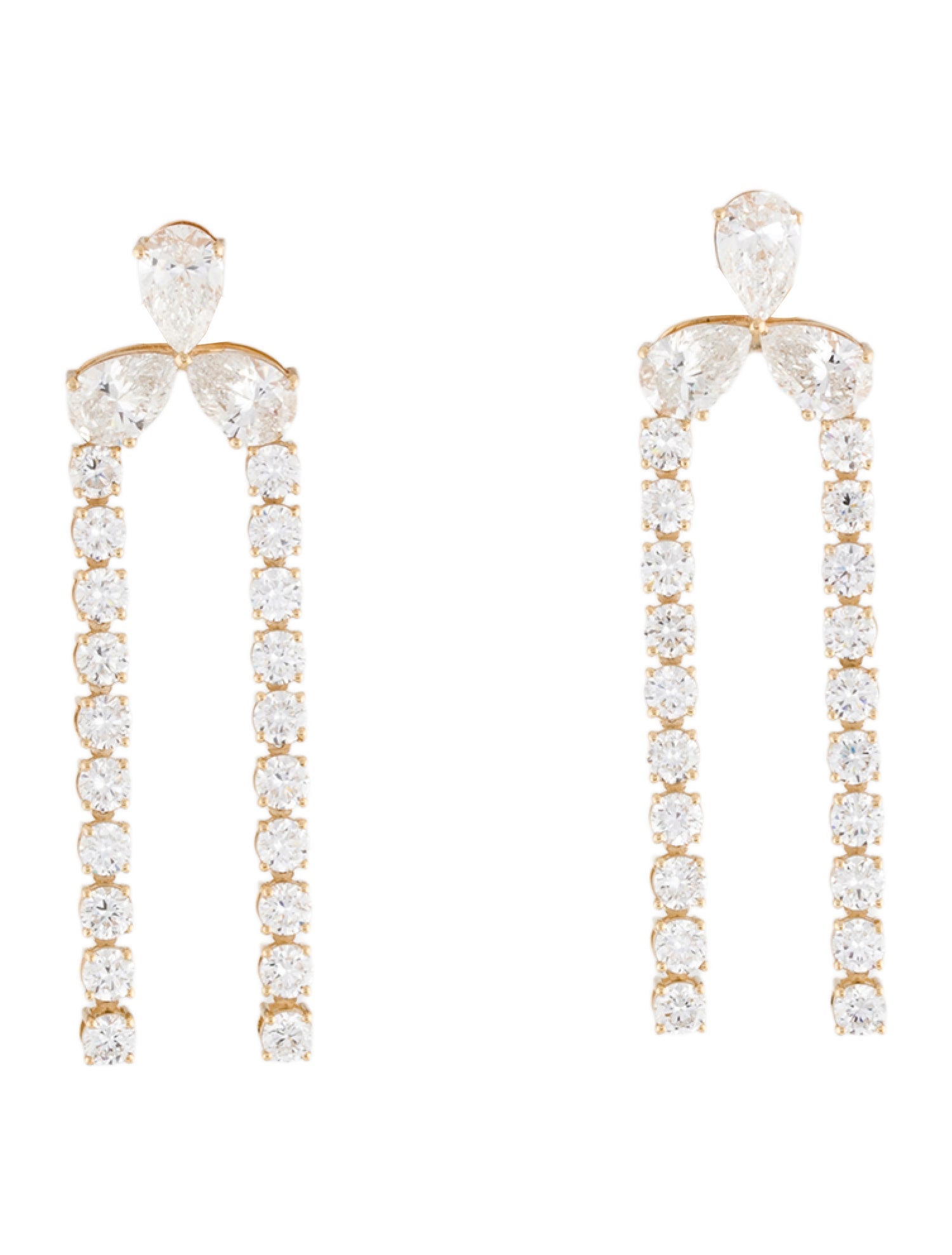 Earrings 14K 11.00ctw Lab-Grown Diamond Chandelier