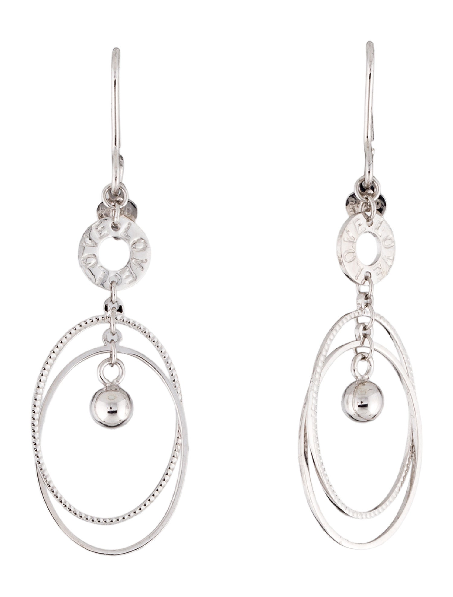 Earrings Platinum Drop
