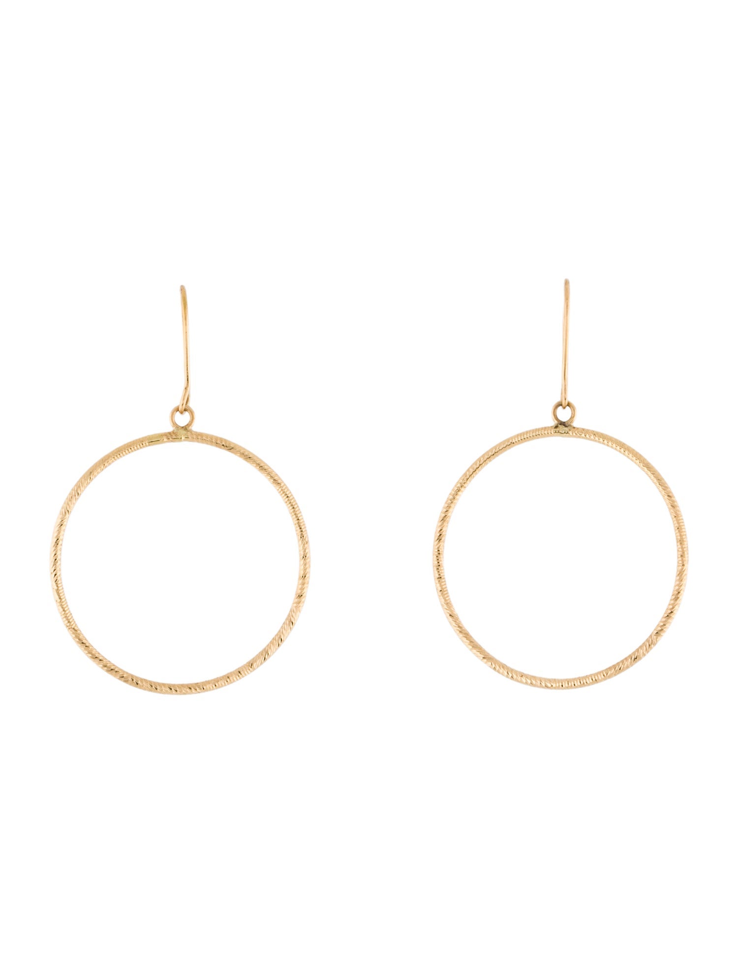 Earrings 14K Circle Drop