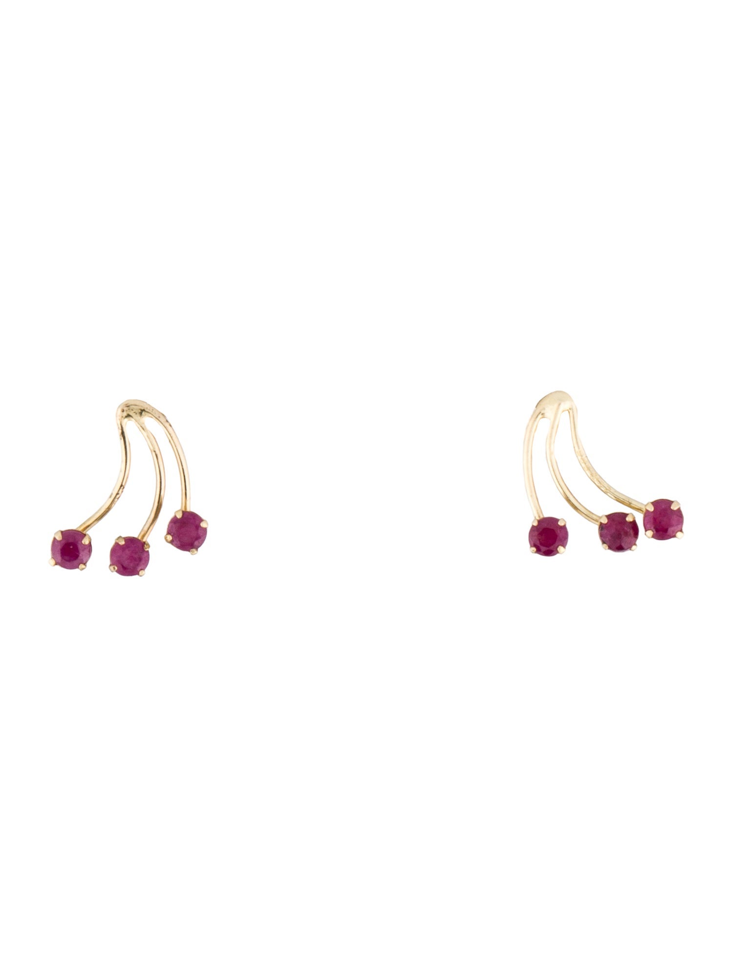 Earrings 14K Ruby Cherry Earrings