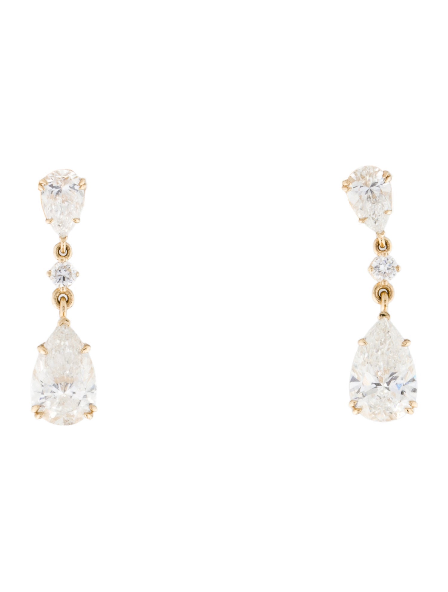 Earrings 14K 2.20ctw Lab-Grown Diamond Drop