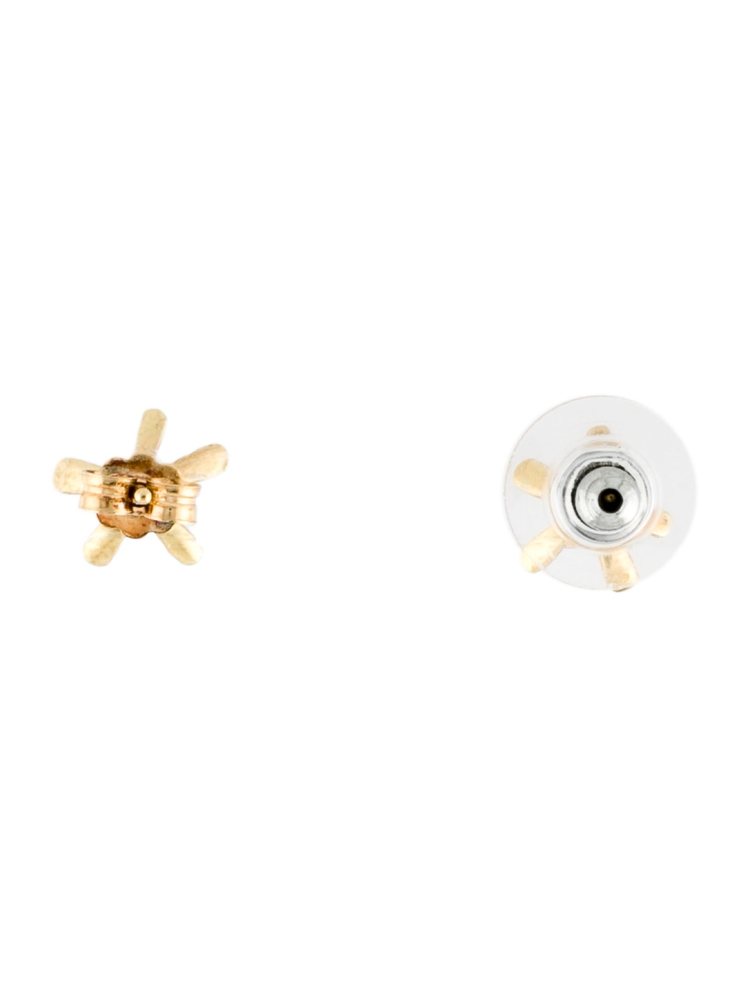 Earrings 18K Diamond Flower Earrings