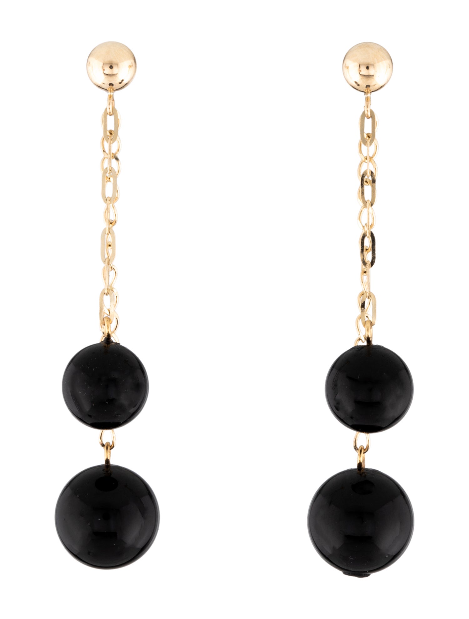 Earrings 14K Onyx Drop