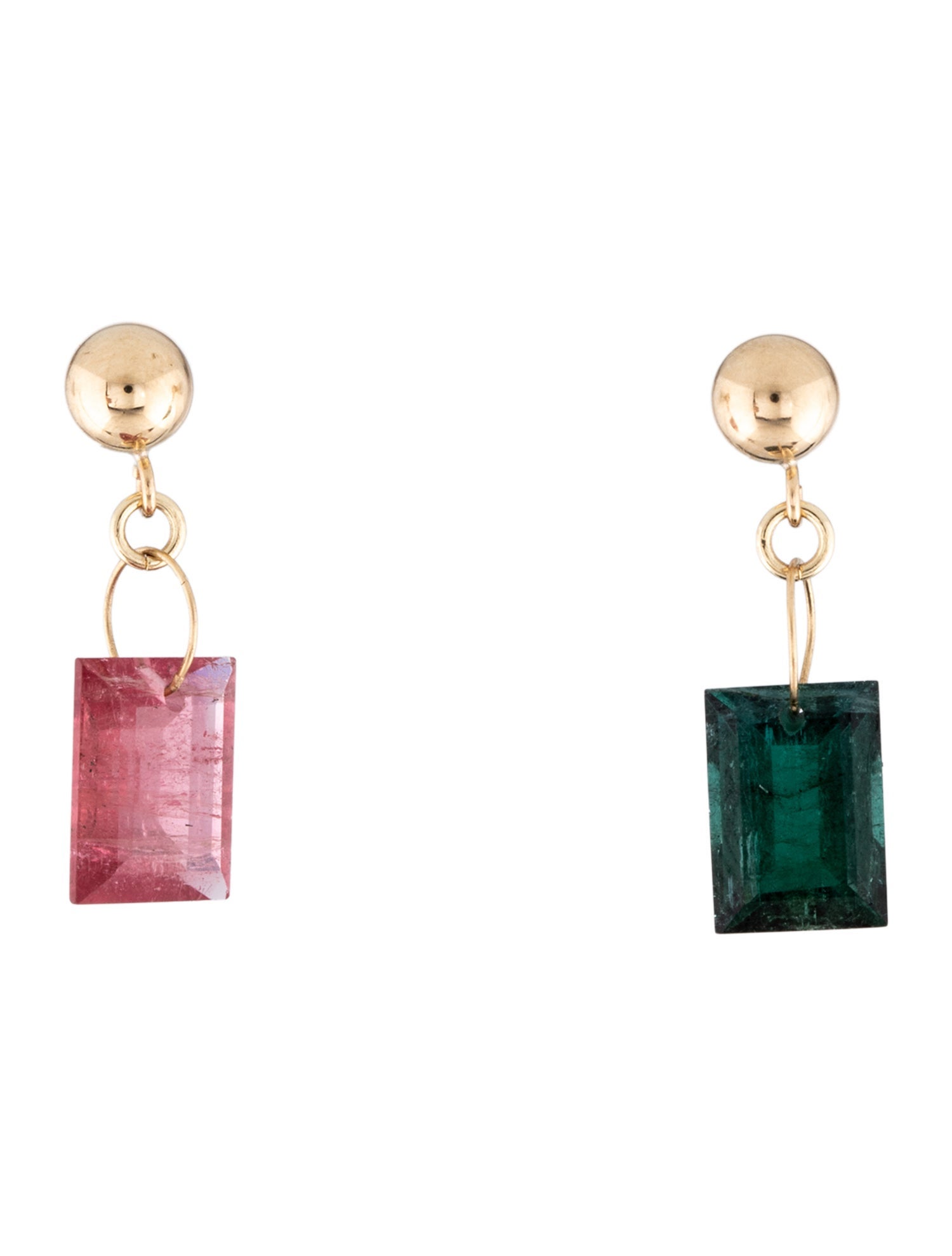 Earrings 14K Tourmaline Drop