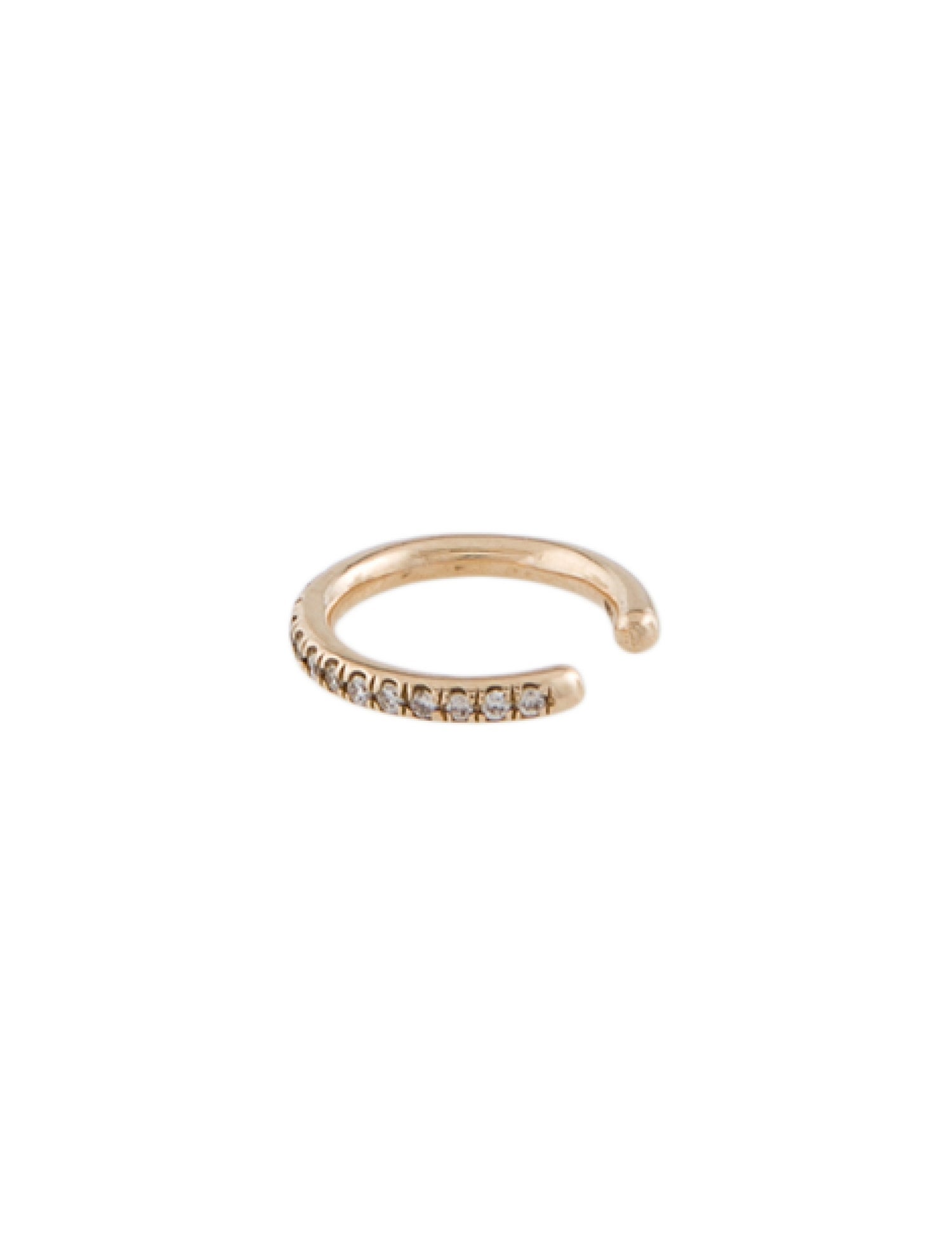 Earrings 14K Diamond Pavé Single Ear Cuff