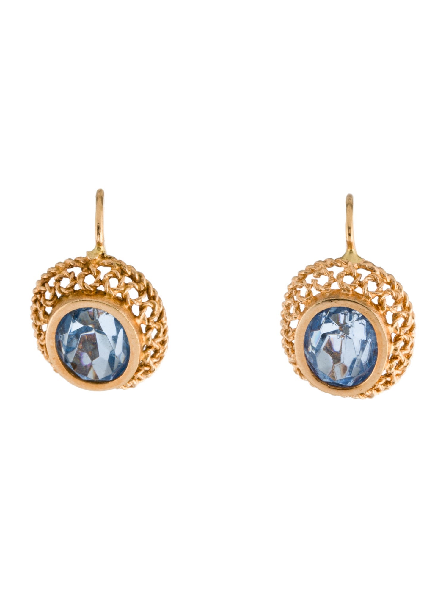 Earrings 18K Glass Drop