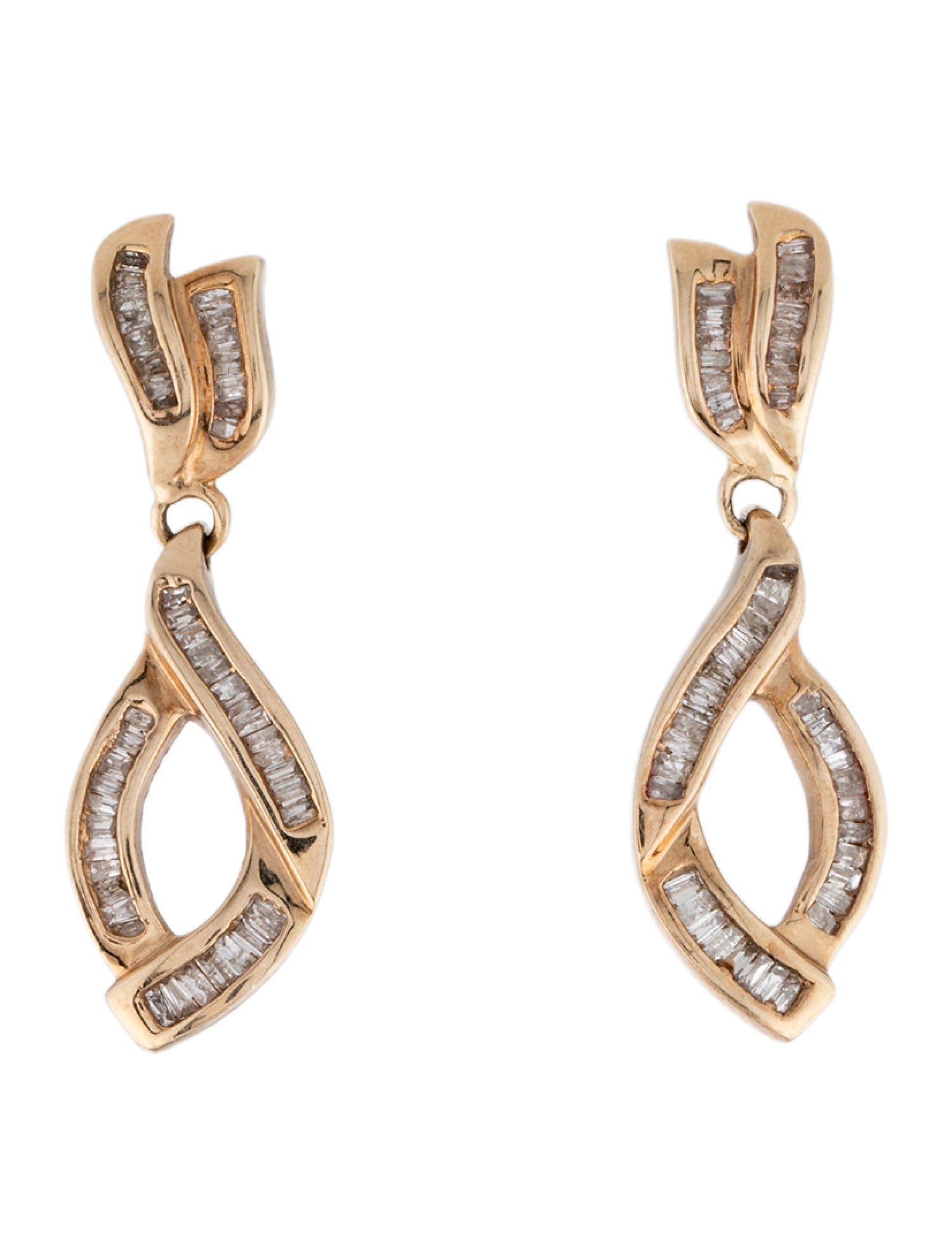 Earrings 10K Diamond Drop