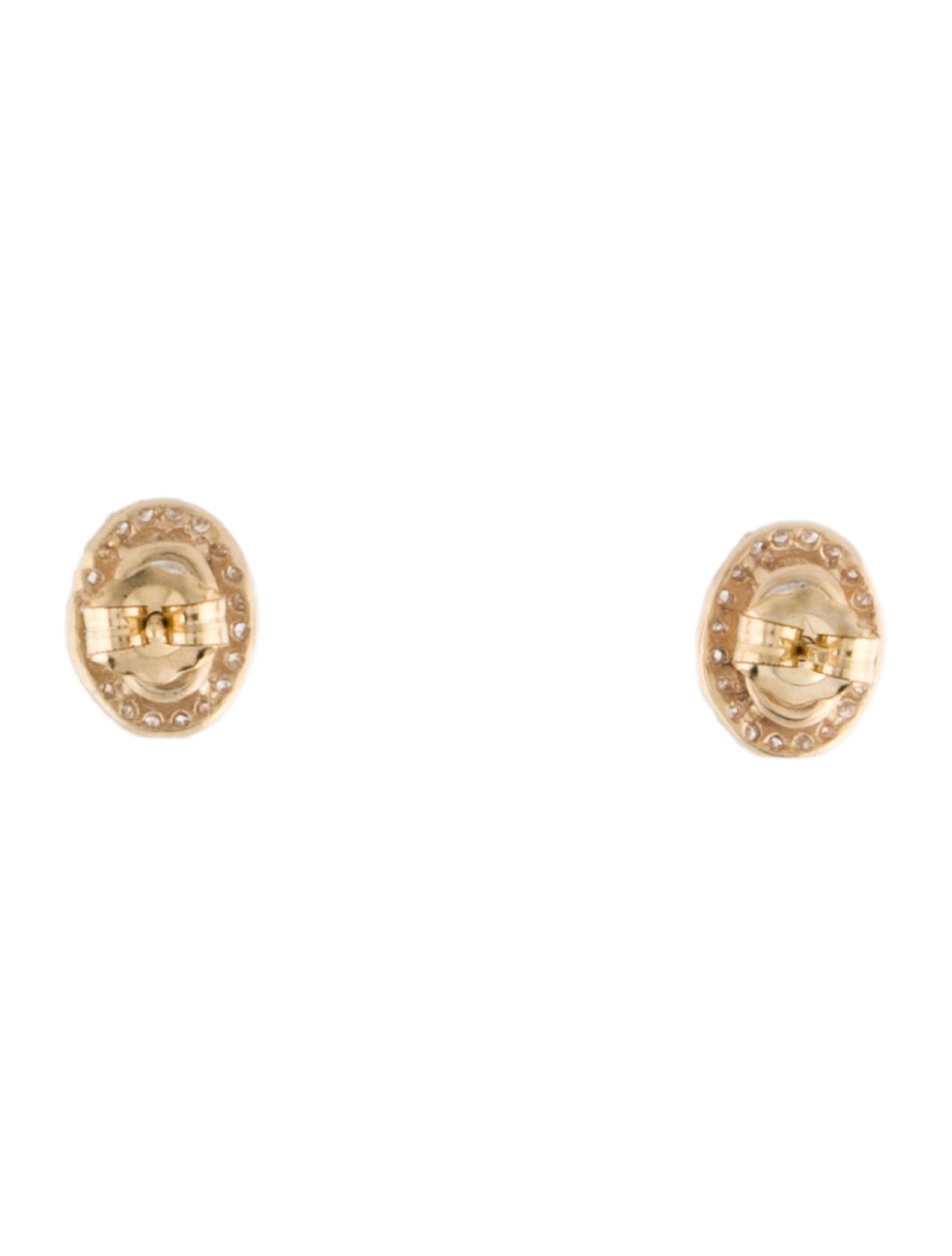 Earrings 14K Aquamarine & Diamond Stud