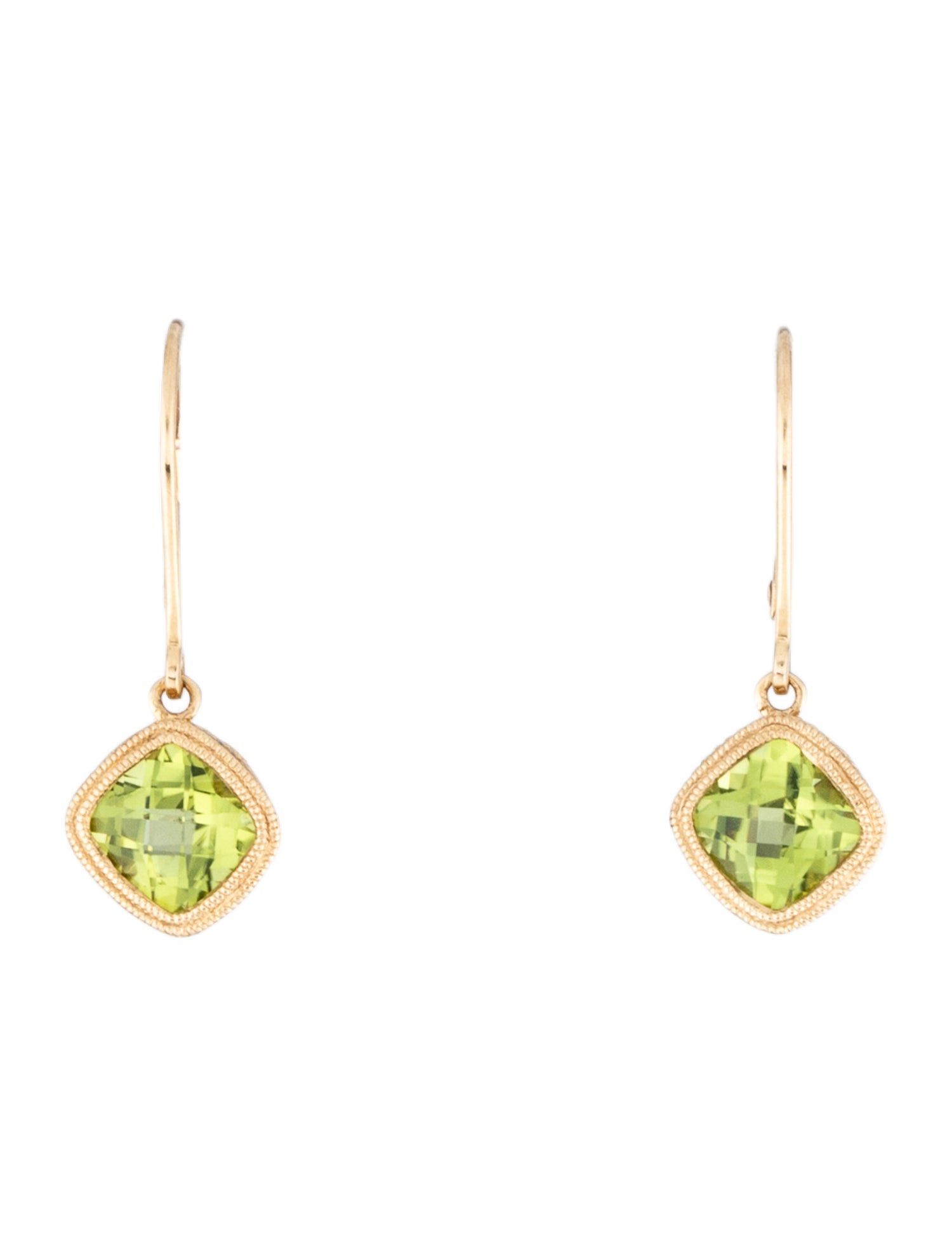 Earrings 14K 2.25ctw Peridot Drop