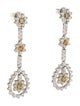 Earrings 18K Diamond Drop Earrings